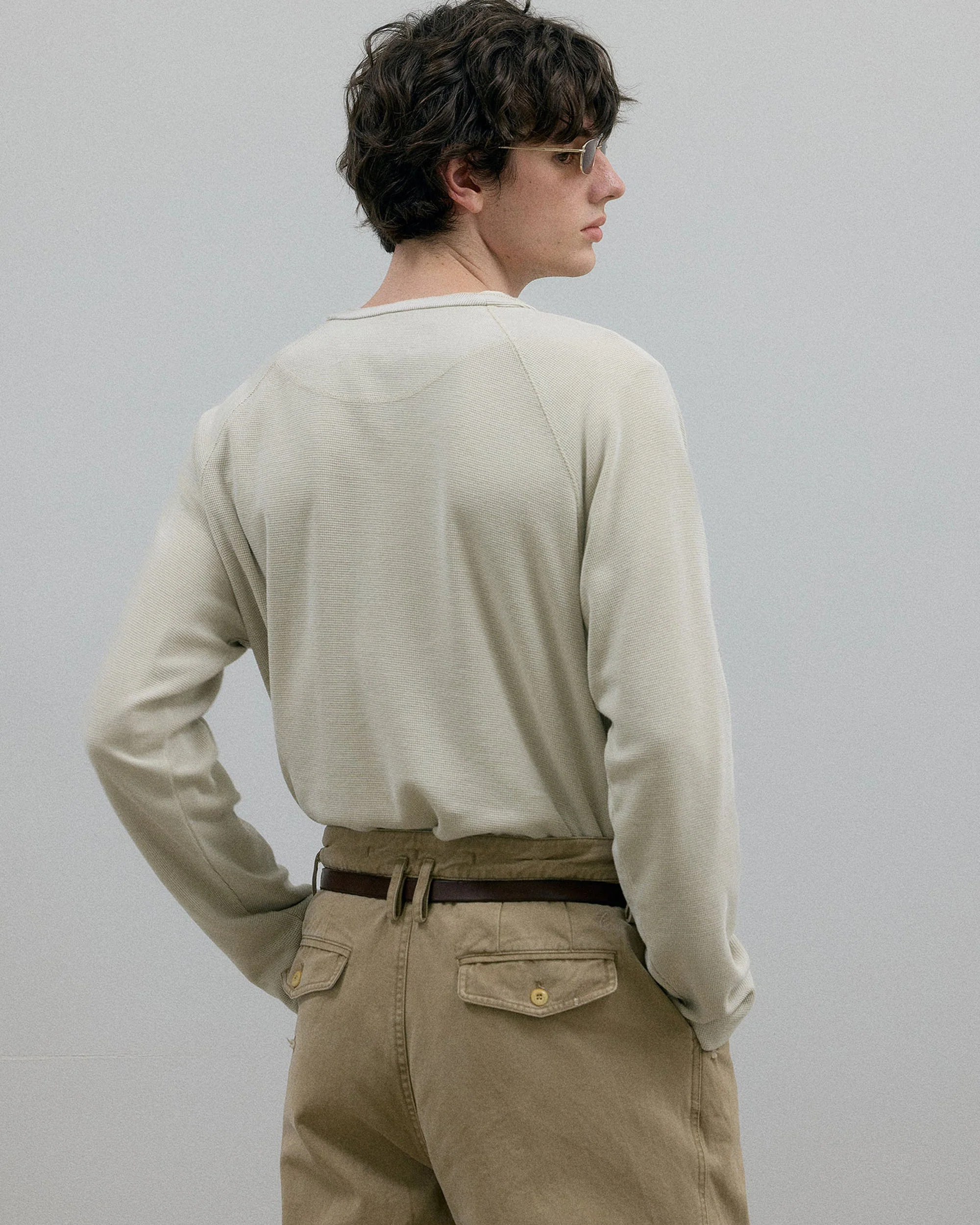011 - Moccasin Memory Textured Henley - Image 12