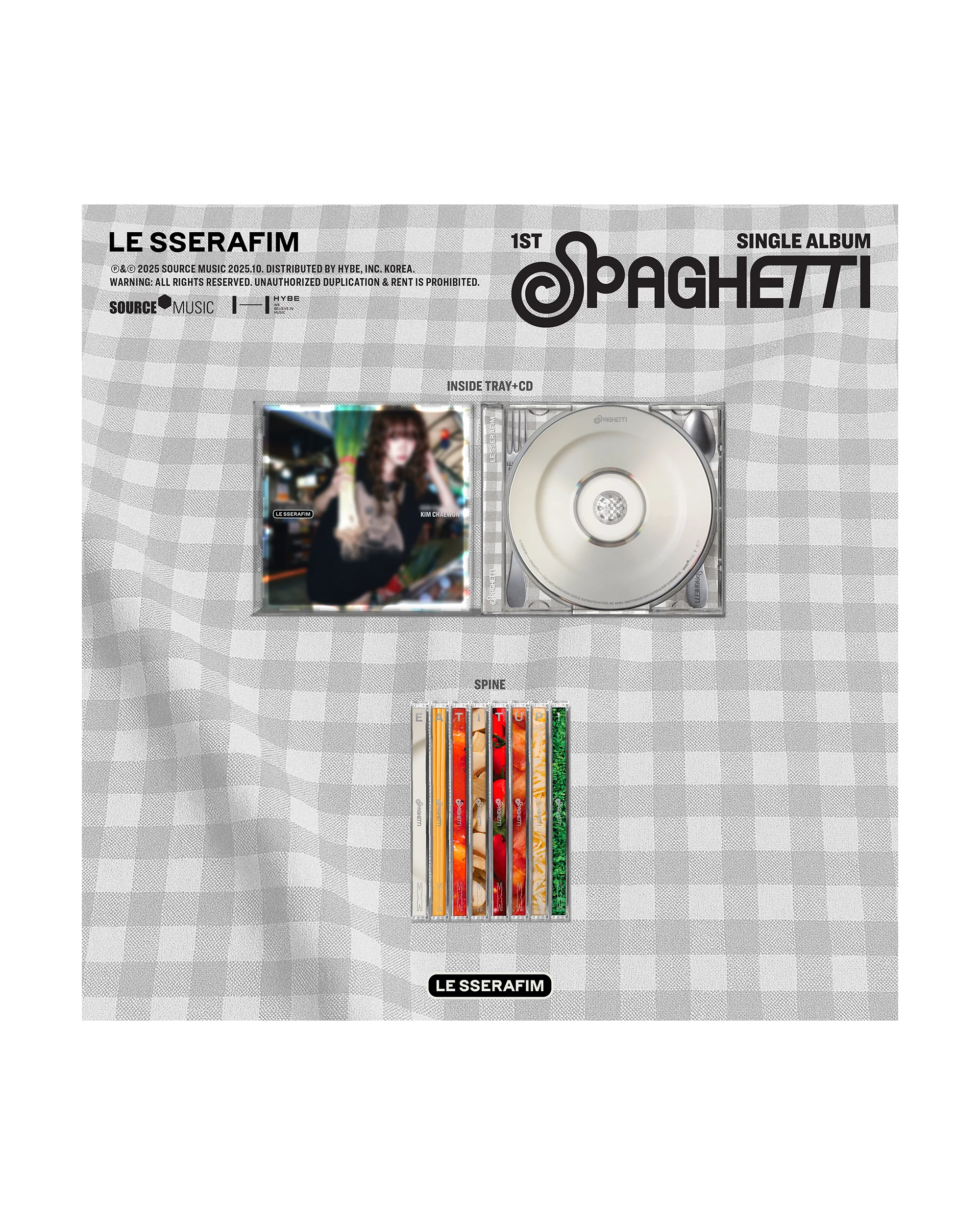 1st Single Album 'SPAGHETTI' Single CD (Cheese ver.) - Image 2