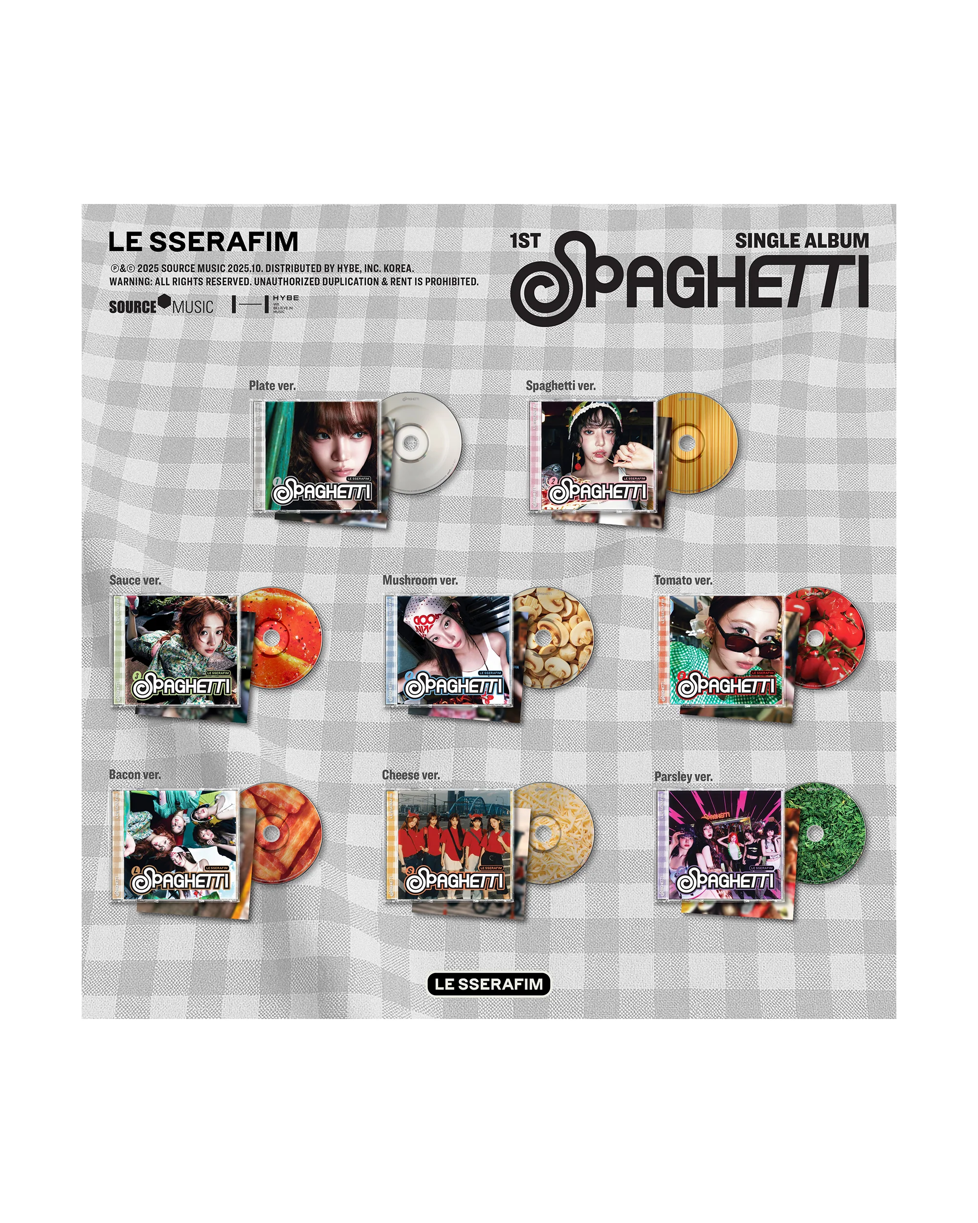 1st Single Album 'SPAGHETTI' Single CD (Cheese ver.) - Image 3