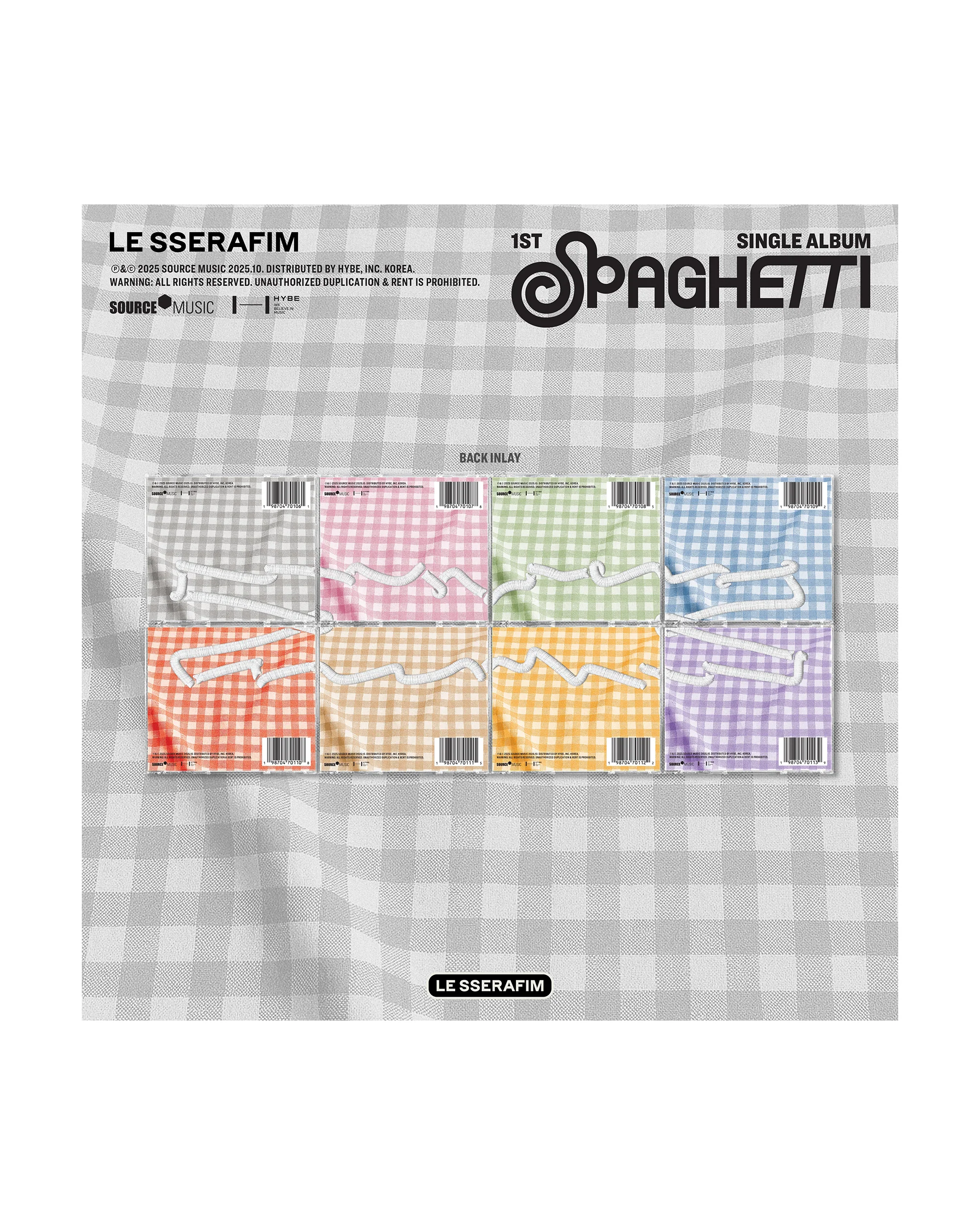 1st Single Album 'SPAGHETTI' Single CD (Sauce ver.) - Image 4