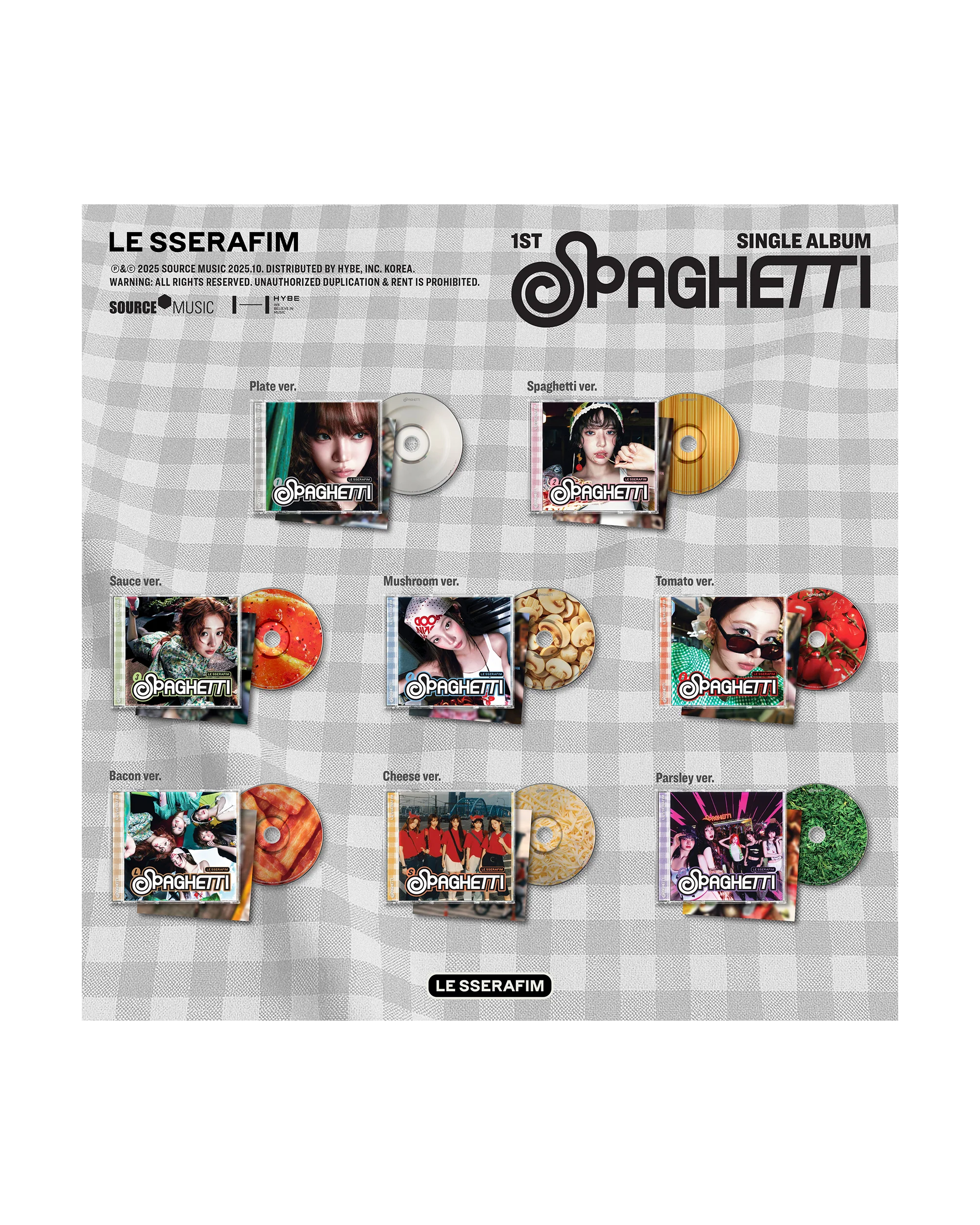 1st Single Album 'SPAGHETTI' Single CD (Spaghetti ver.) - Image 3