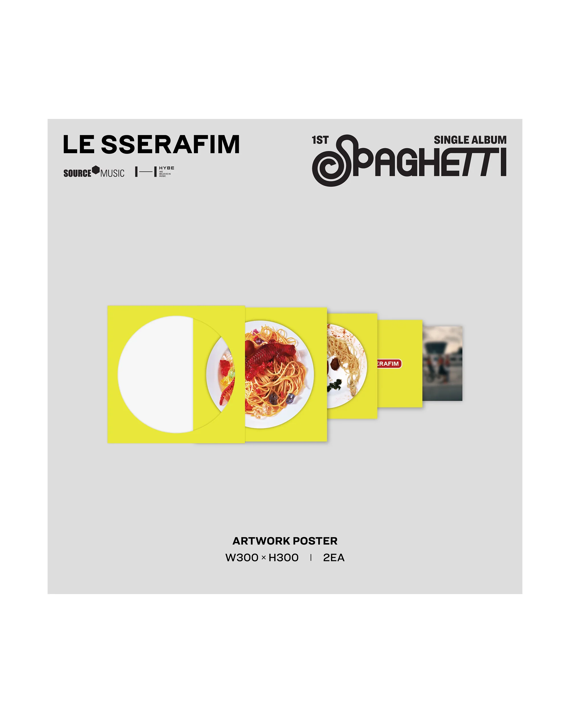 1st Single Album "SPAGHETTI" Vinyl [Neon Yellow] (D2C Exclusive) - Image 5