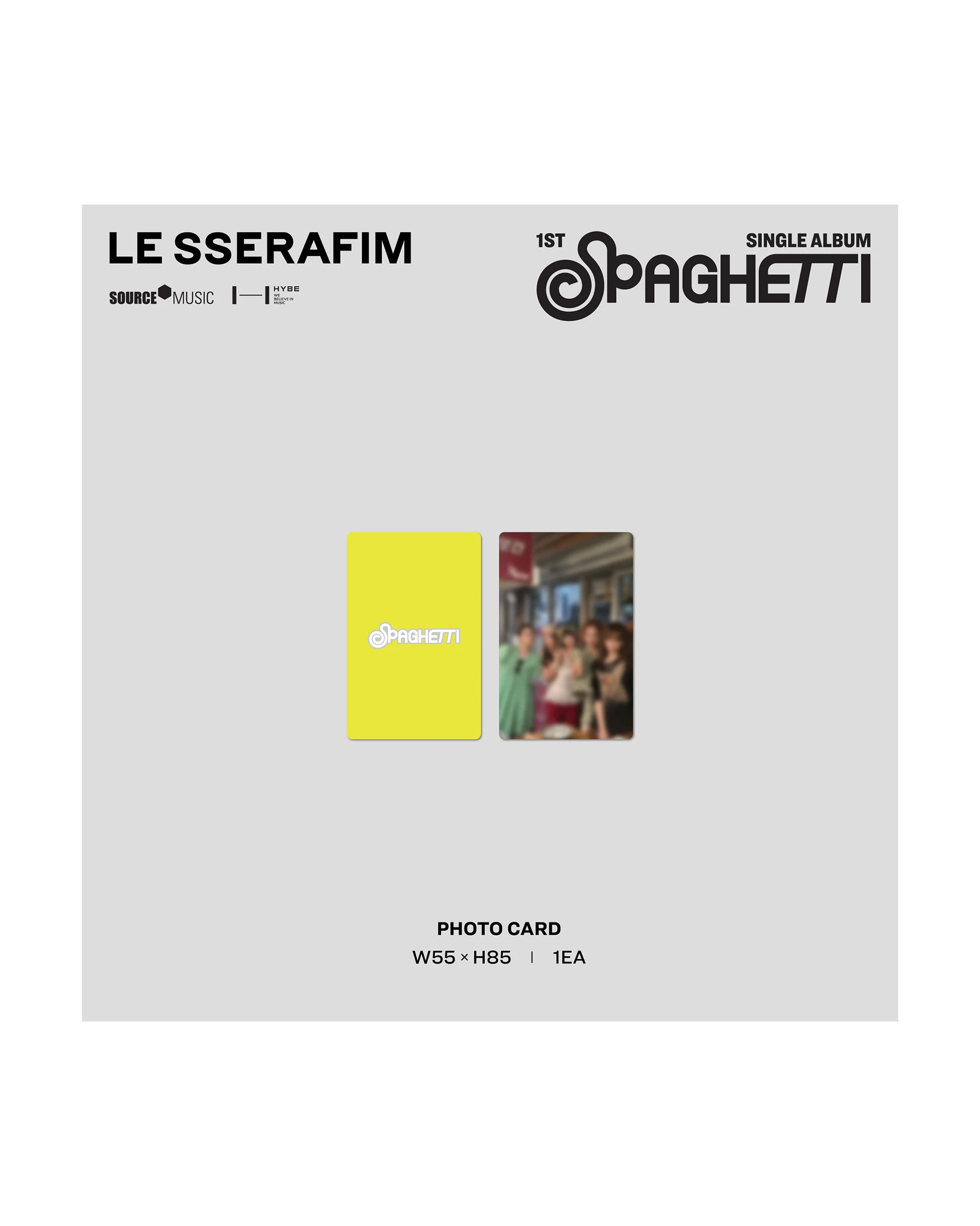 1st Single Album "SPAGHETTI" Vinyl [Neon Yellow] (D2C Exclusive) - Image 7