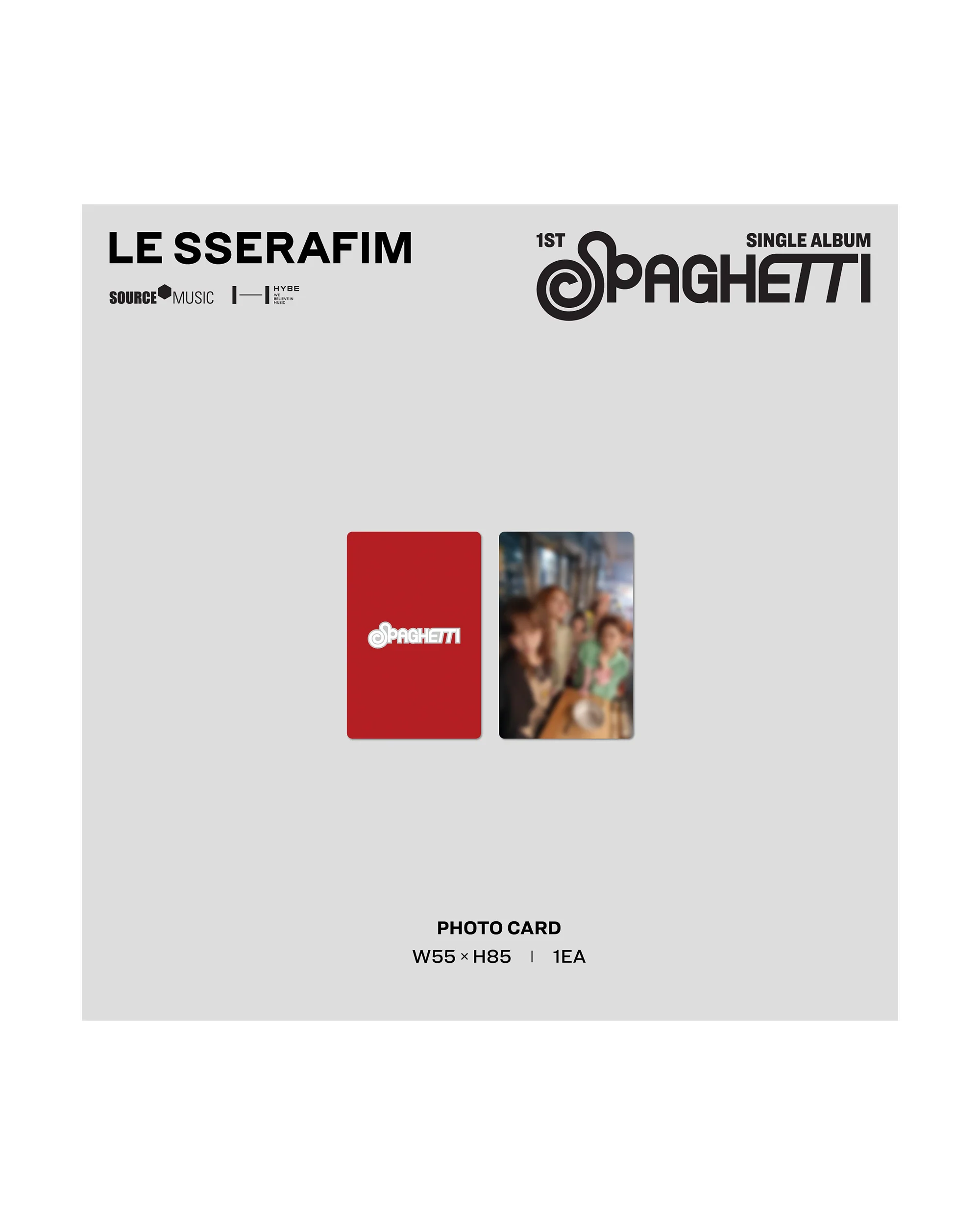 1st Single Album "SPAGHETTI" Vinyl [Tomato Red] (D2C Exclusive) - Image 6