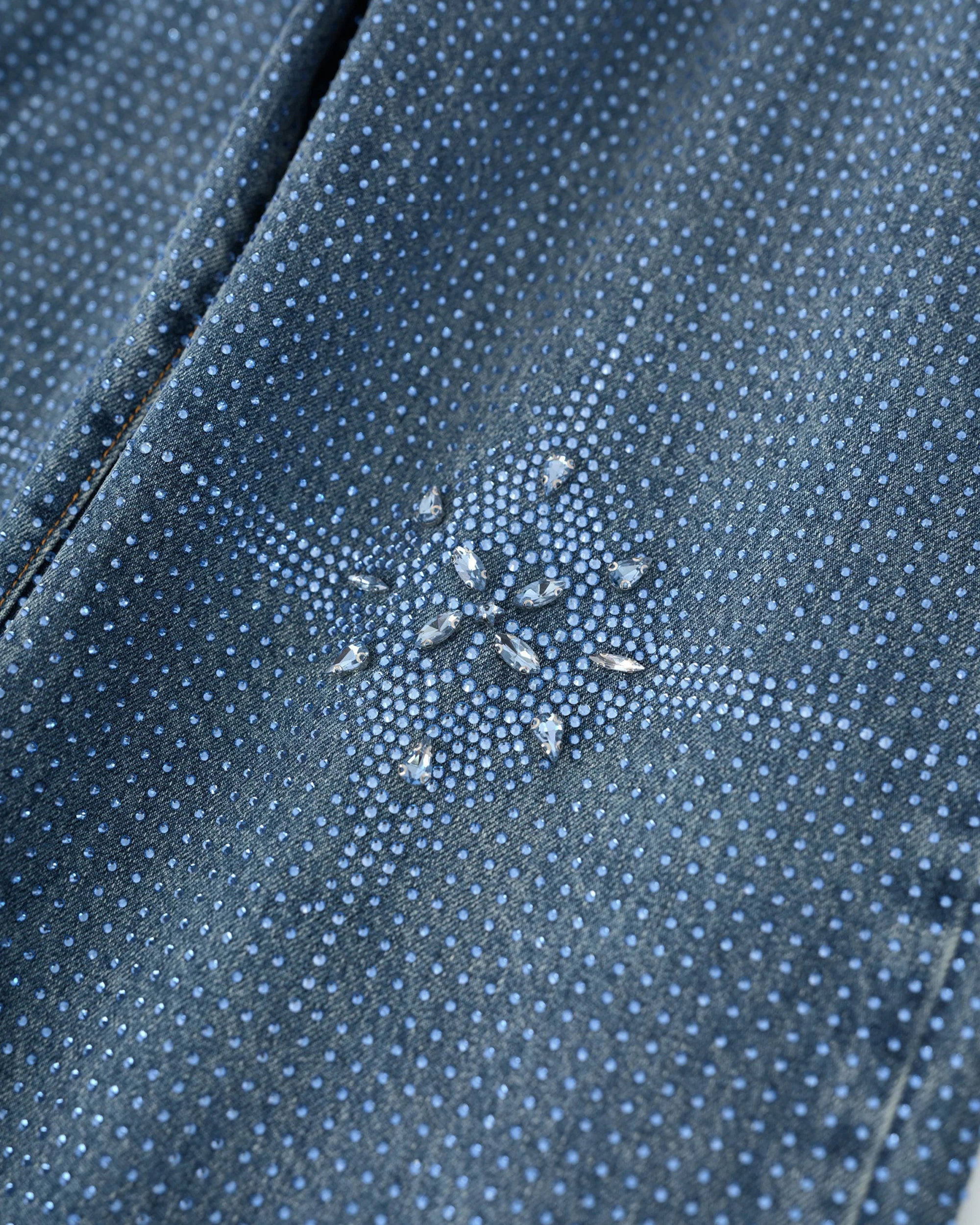 20K Diamond Stellar Denim Pants in Blue - Image 7