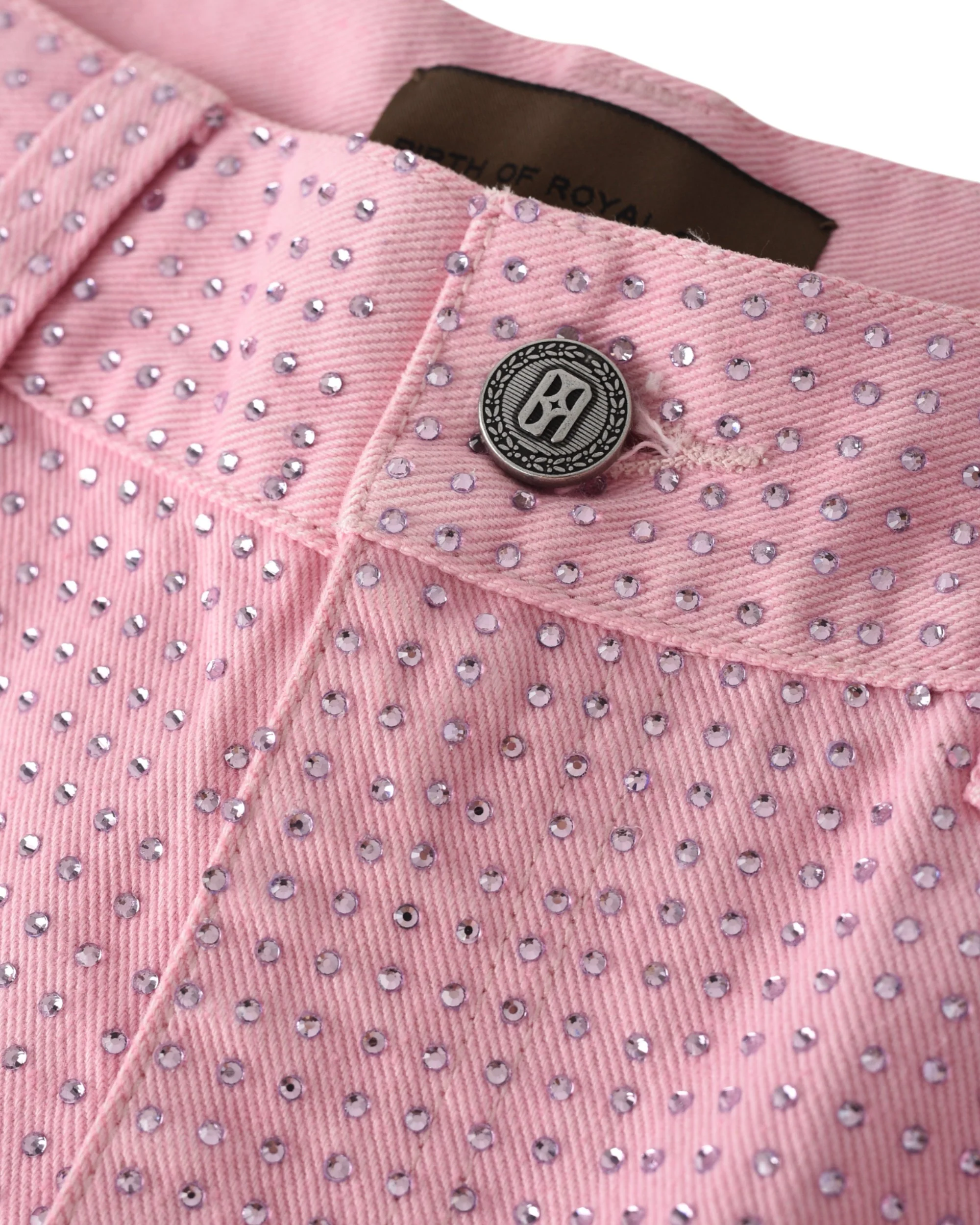 20K Diamond Stellar Denim Pants in Pink - Image 4