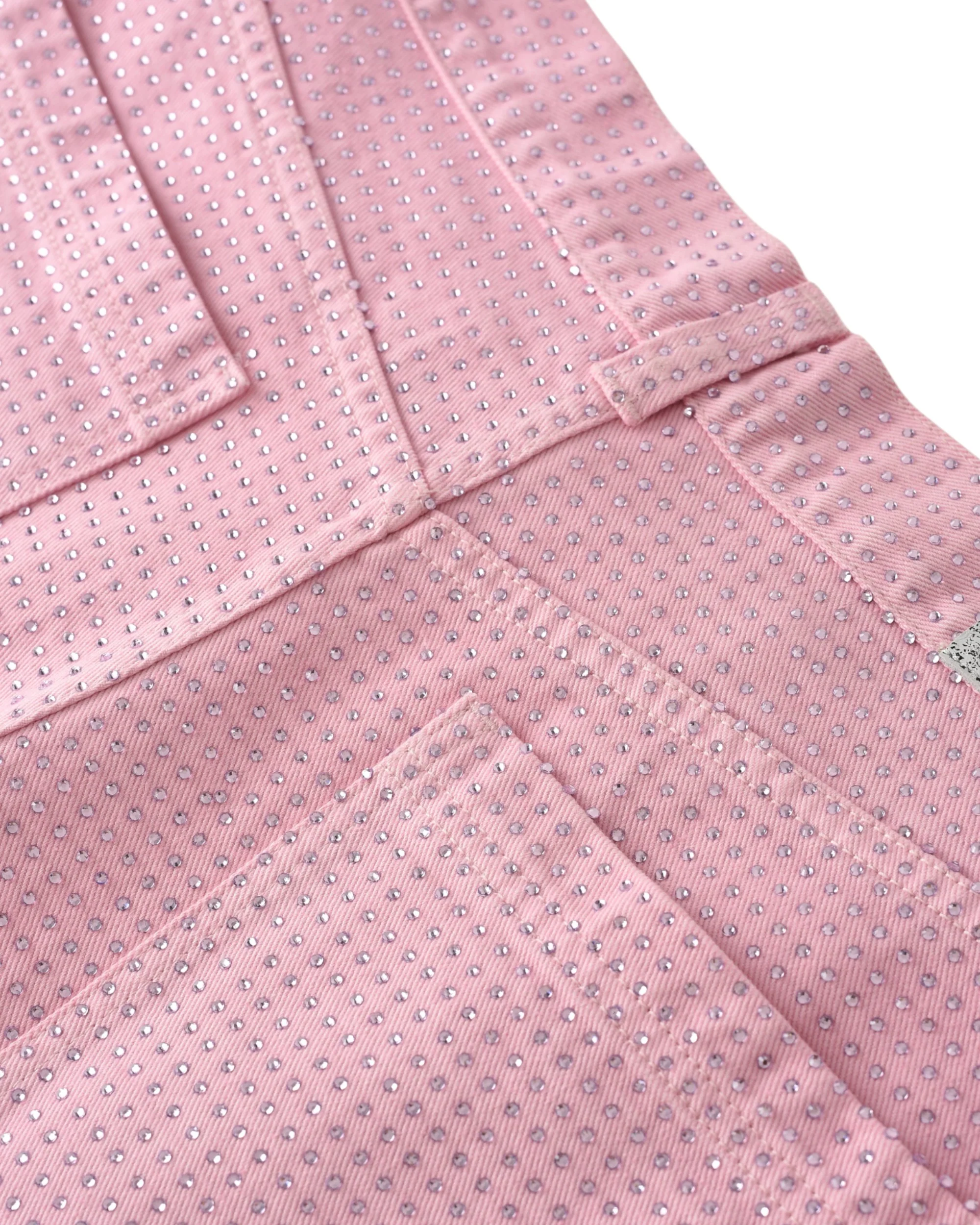 20K Diamond Stellar Denim Pants in Pink - Image 8