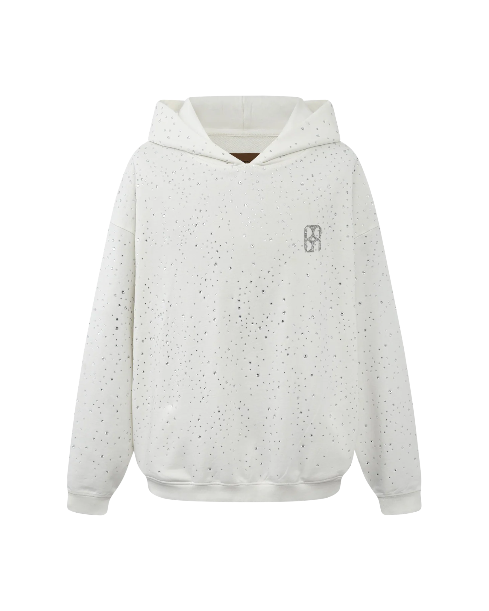 20K Swarovski Diamond Hoodie in White