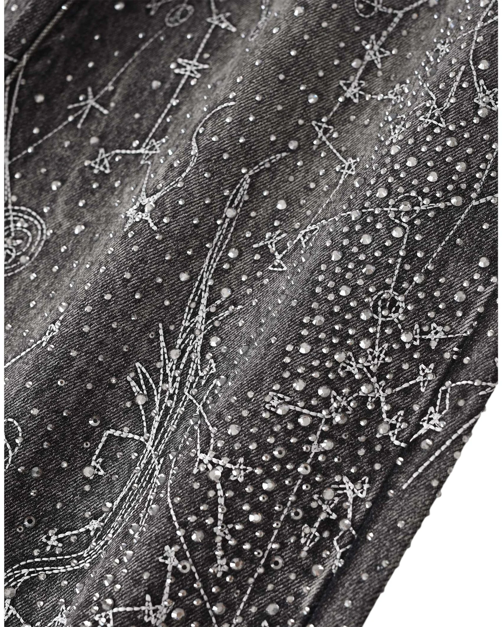 20K Zodiac Diamond Denim Pants in BLK - Image 8