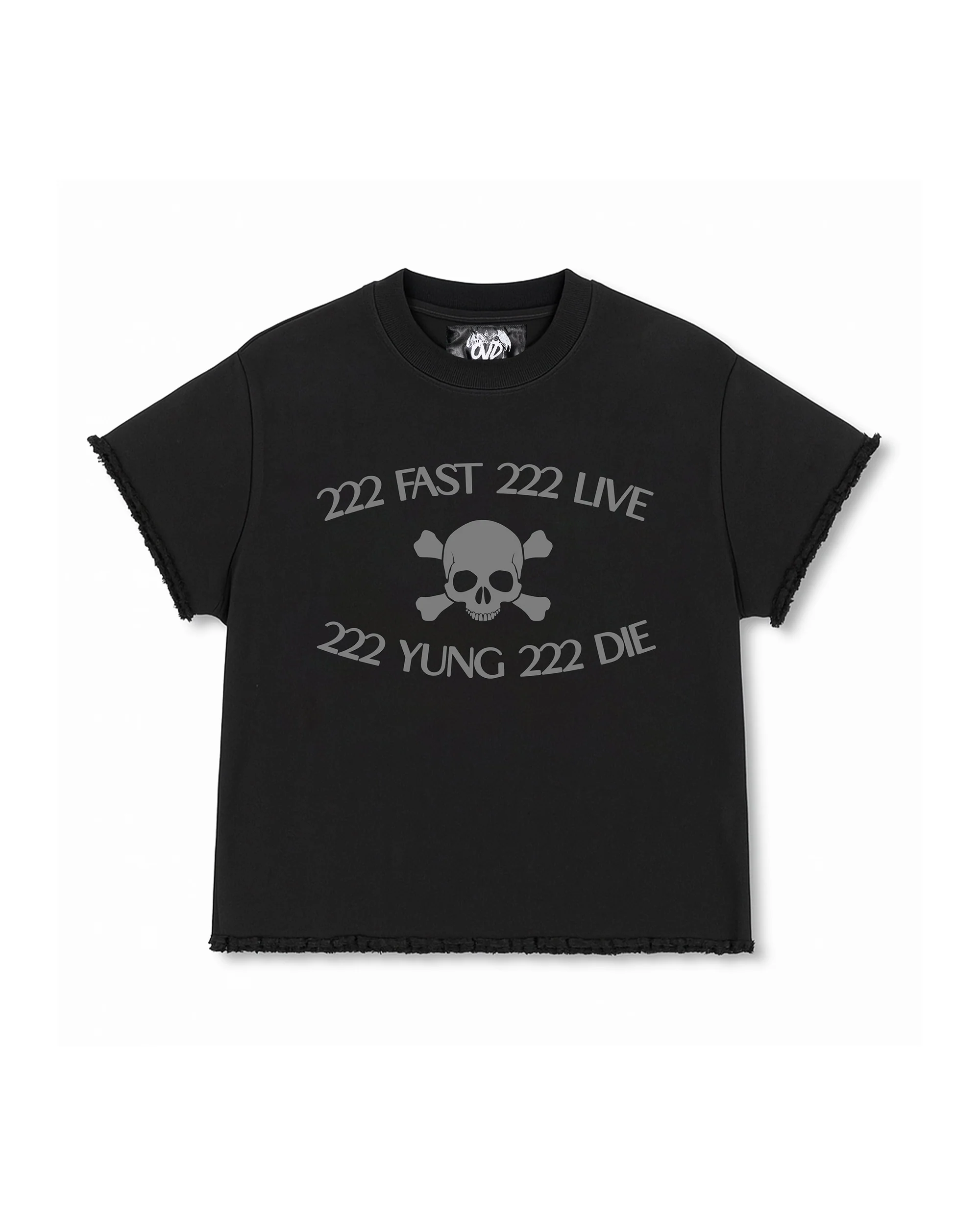 "222 FAST 222 LIVE" TEE - BLACK