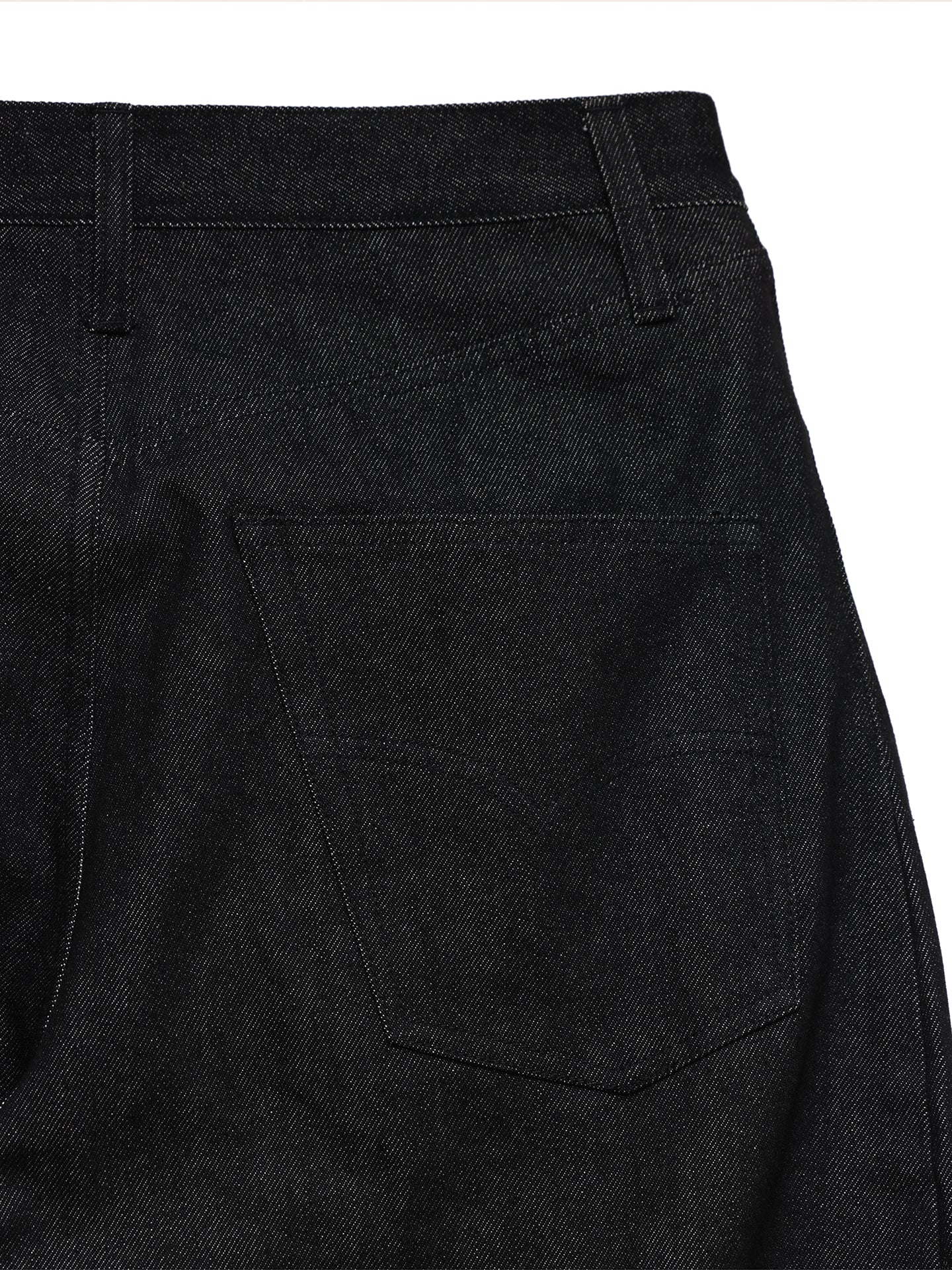 6CRAYON 11.3oz Black Non-Fade Wide-Leg Baggy Denim Pants - Image 16