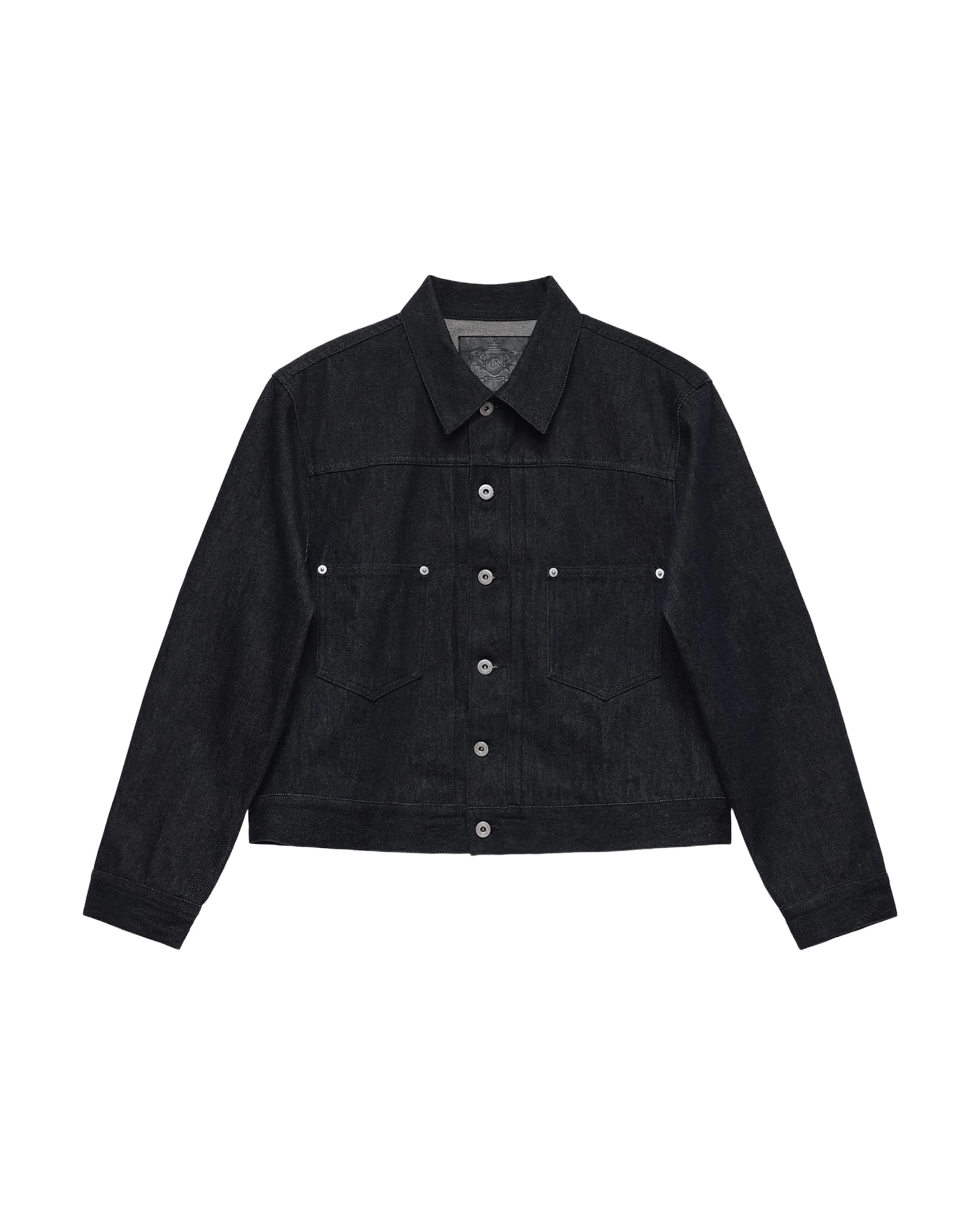 6CRAYON 11.3oz Indigo Blue Non-Fade Short Denim Jacket