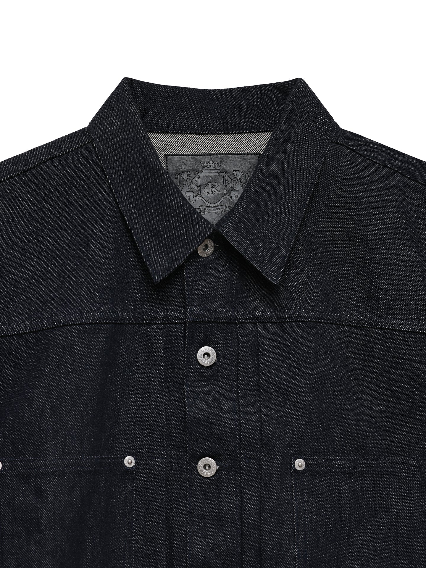 6CRAYON 11.3oz Indigo Blue Non-Fade Short Denim Jacket - Image 15