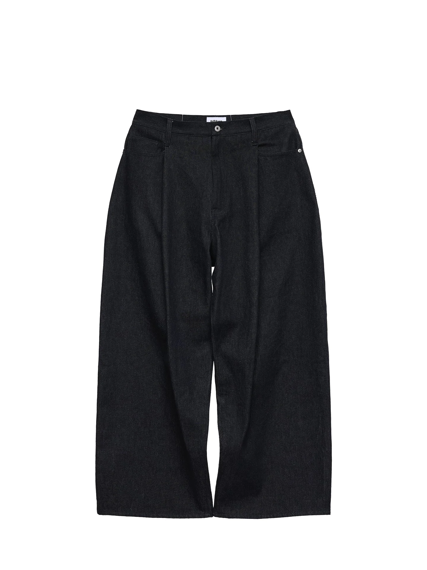 6CRAYON 11.3oz Indigo Blue Non-Fade Wide-Leg Baggy Denim Pants - Image 11