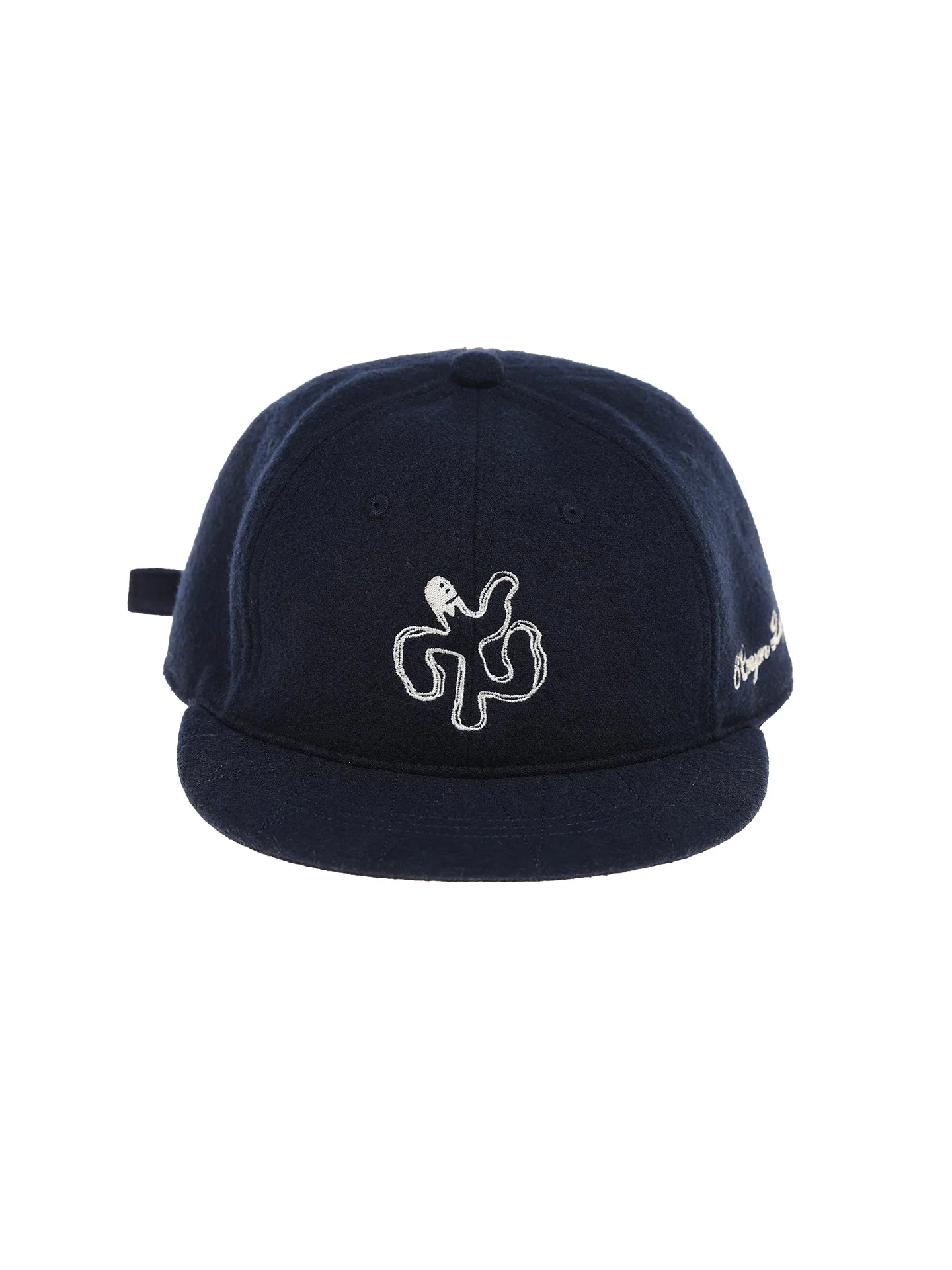 6CRAYON Autumn-Winter Classic Embroidered Wool Blend Six-Panel Baseball Cap - Image 11