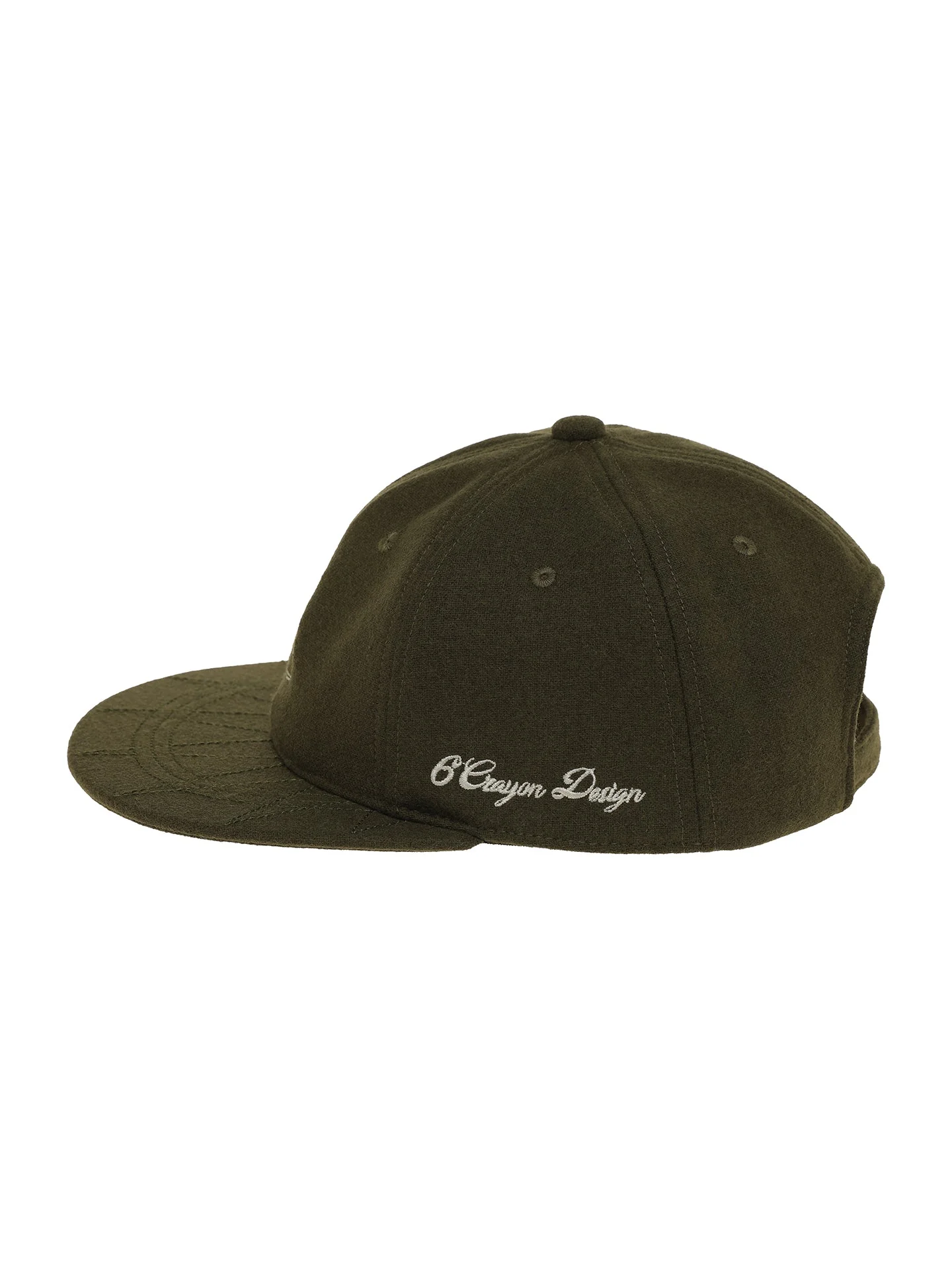 6CRAYON Autumn-Winter Classic Embroidered Wool Blend Six-Panel Baseball Cap - Image 15