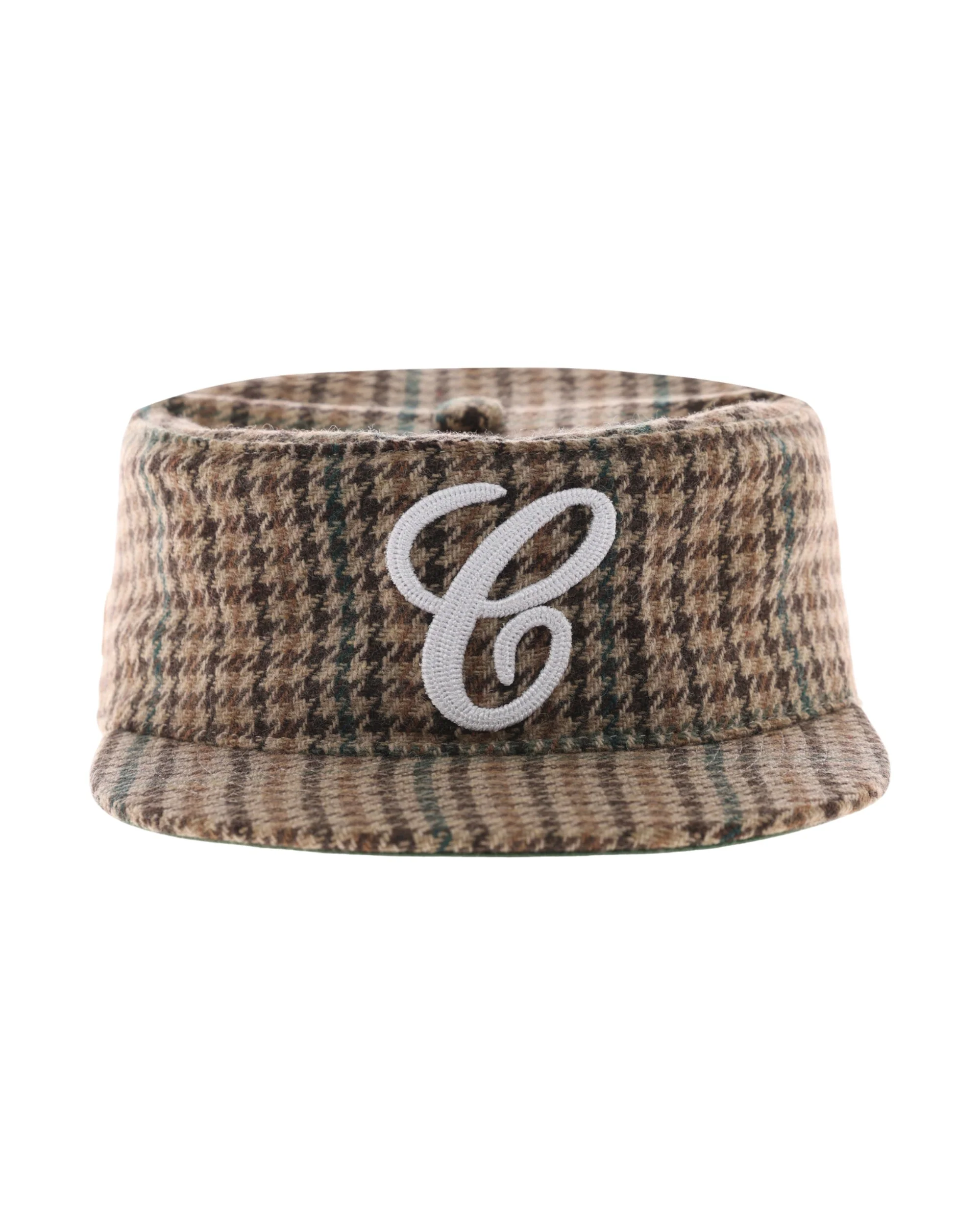 6CRAYON Houndstooth Flat Top Casual Baseball Cap - Image 2
