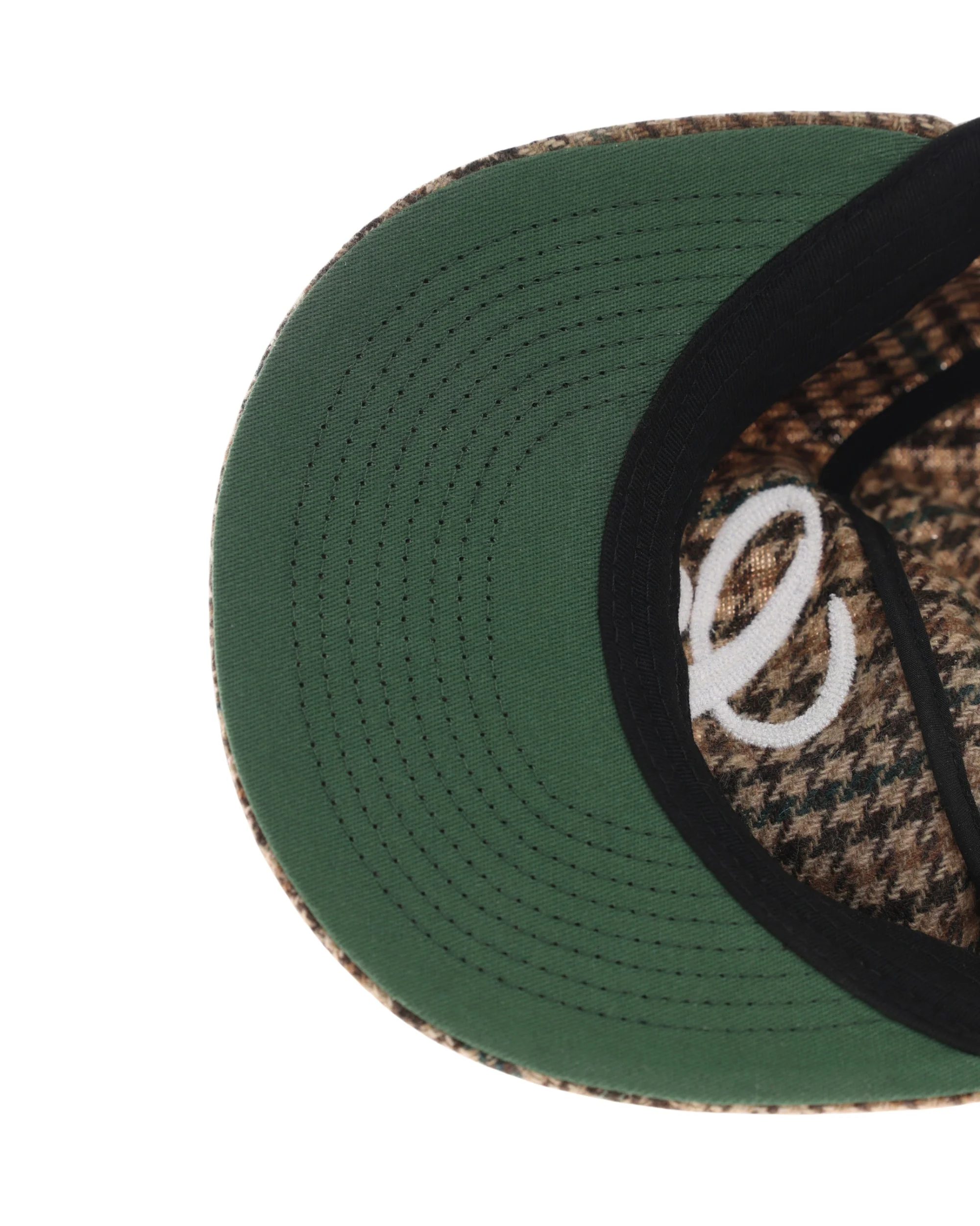 6CRAYON Houndstooth Flat Top Casual Baseball Cap - Image 4