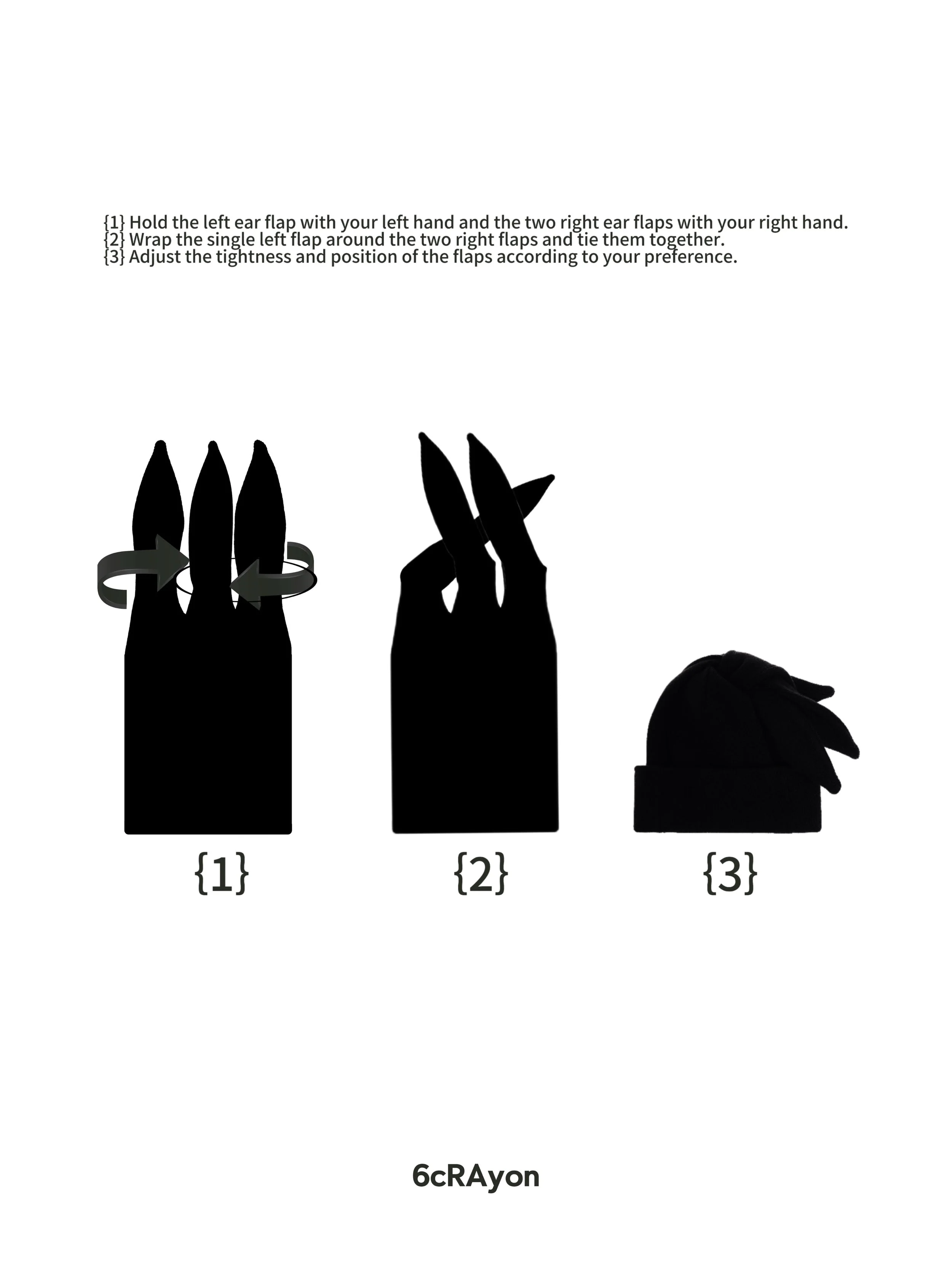 6CRAYON Multi-Way 3-Ear Knit Beanie - Image 13