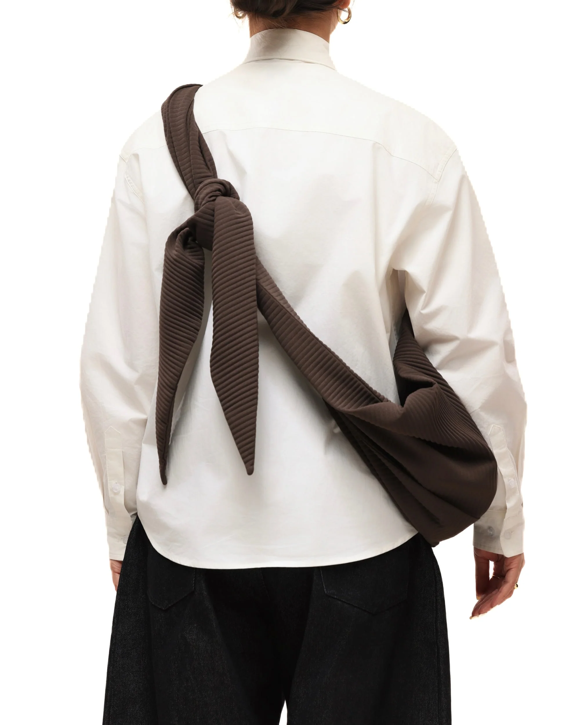 6CRAYON Pleated Adjustable Multi-Function Hobo Bag - Image 2