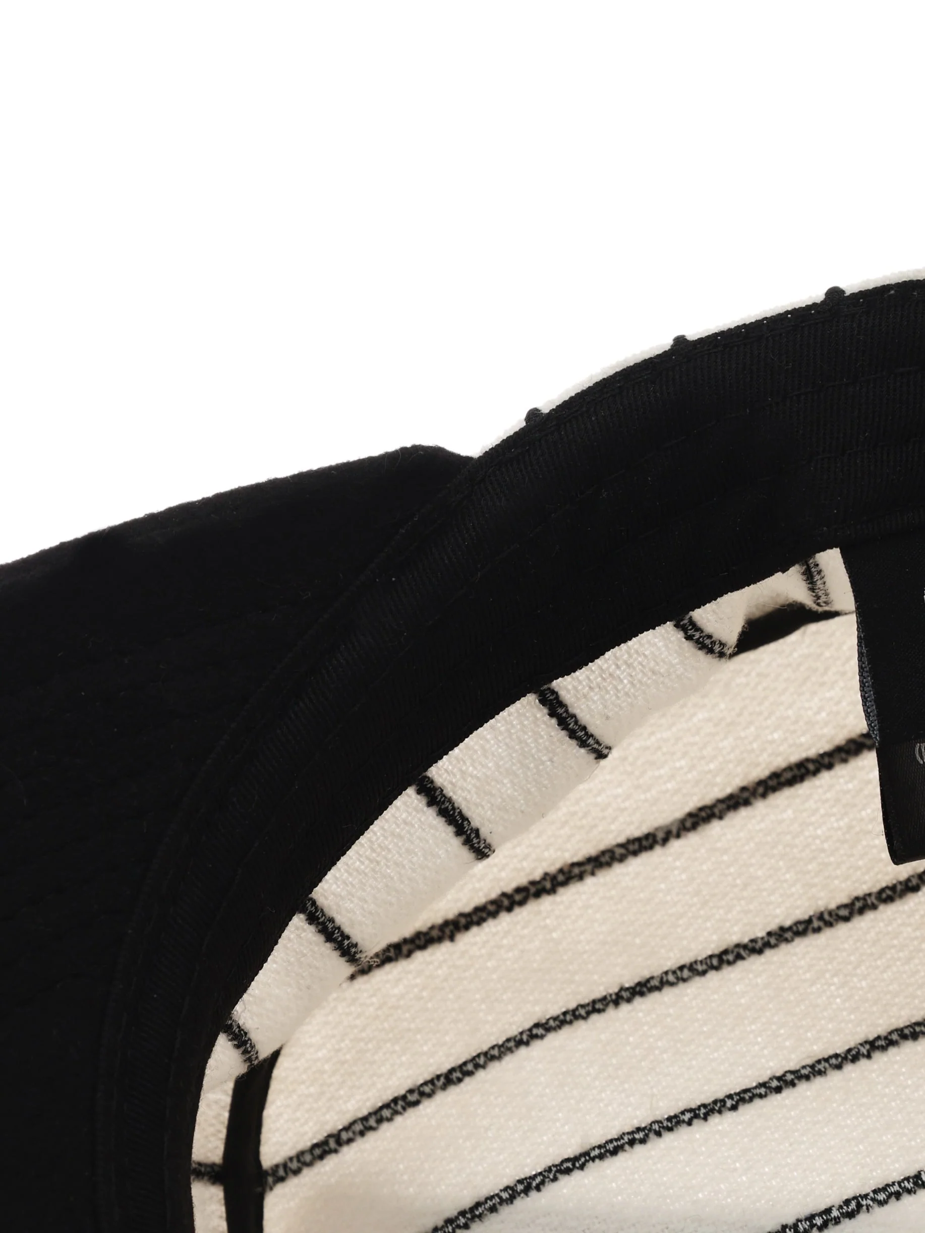 6CRAYON  Retro Flat Top Baseball Cap - Striped Wool Blend with Embroidered Letters - Image 4