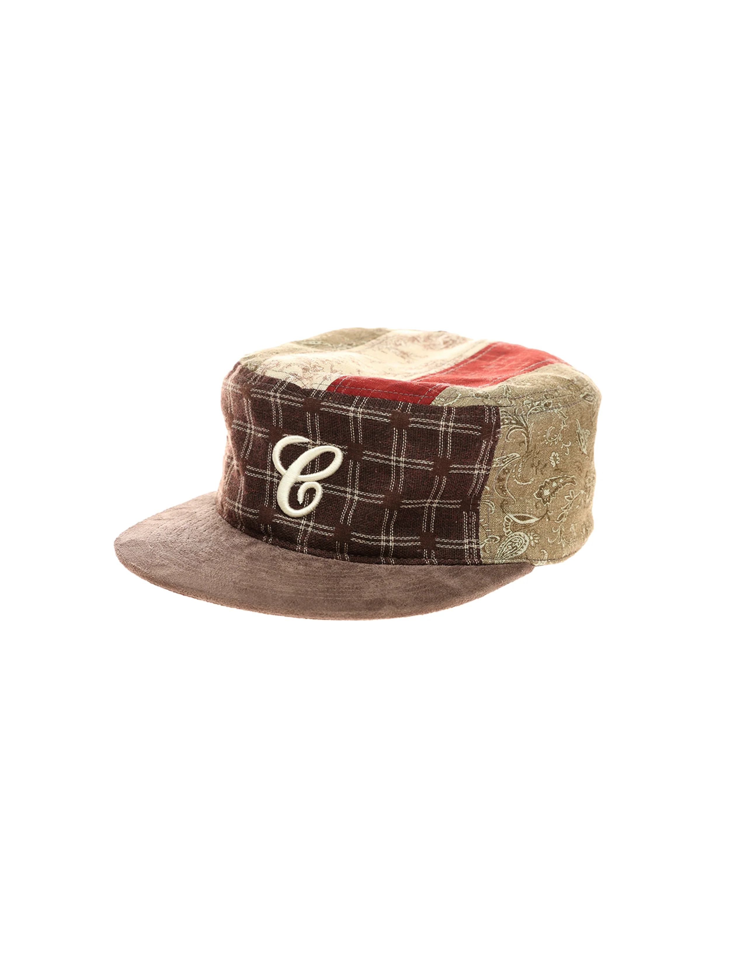 6CRAYON Vintage Patchwork Flat Top Baseball Cap - Image 14