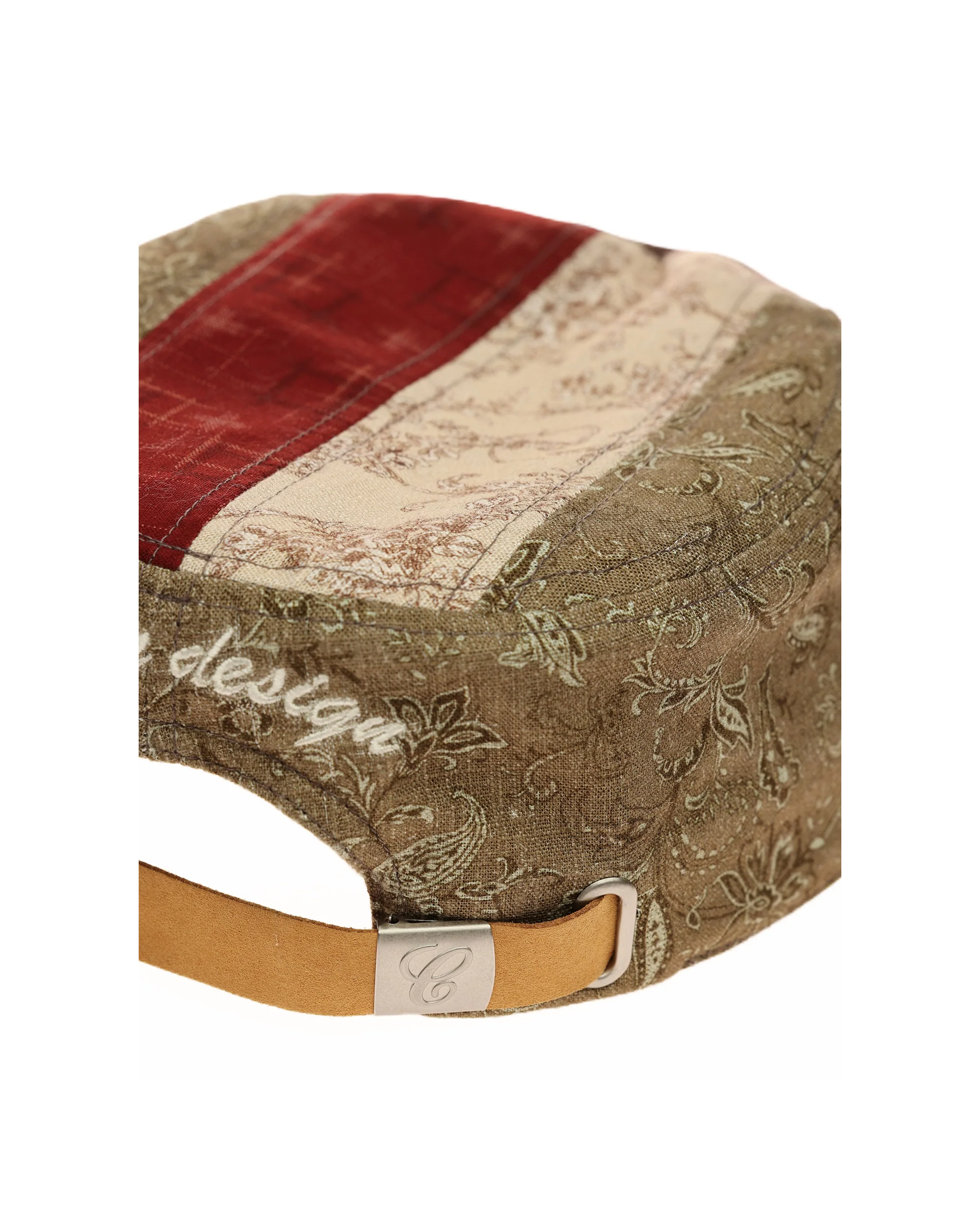 6CRAYON Vintage Patchwork Flat Top Baseball Cap - Image 9