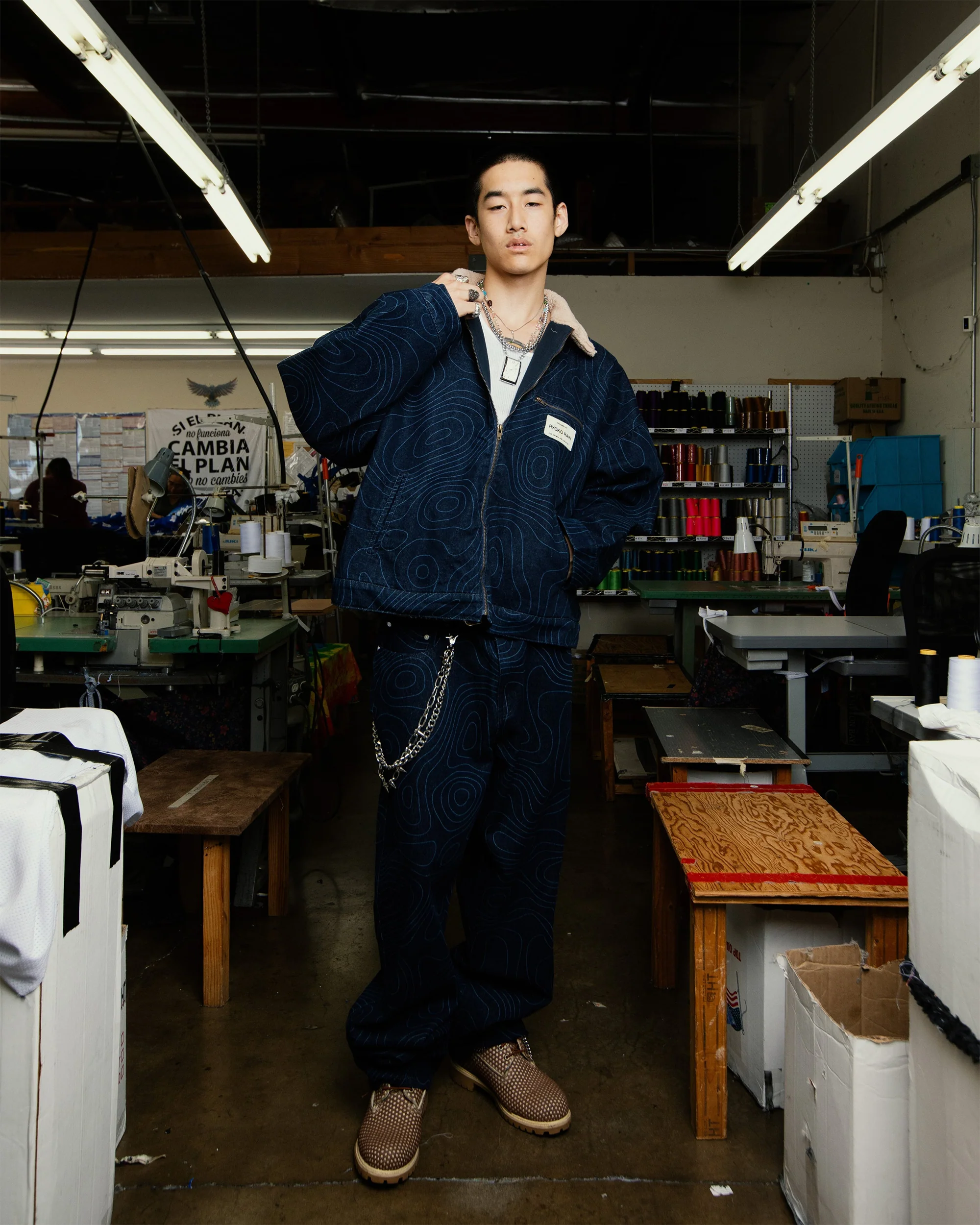 70s LASER DENIM WORK JACKET - Image 2