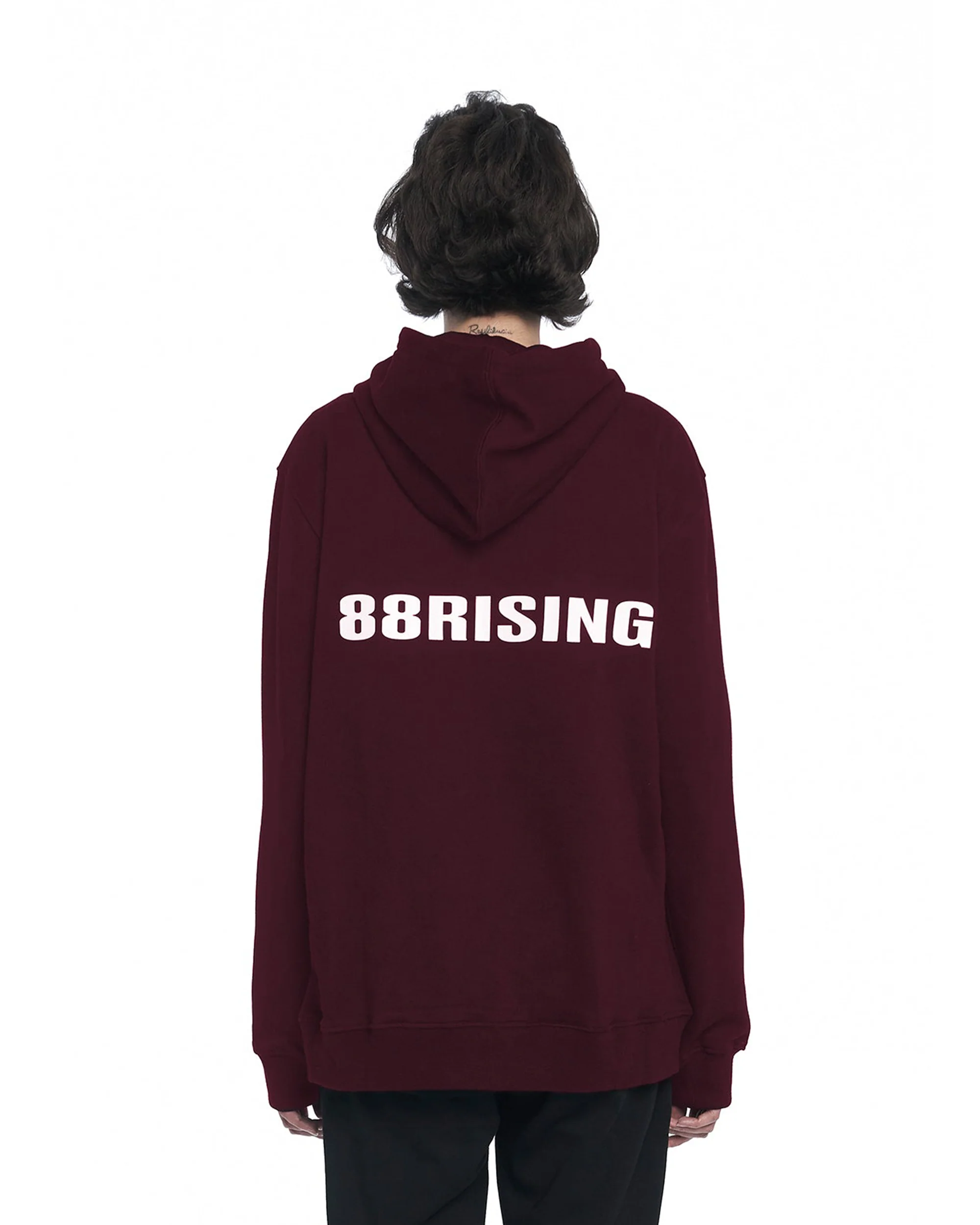 88CORE BURGUNDY HOODIE - Image 4