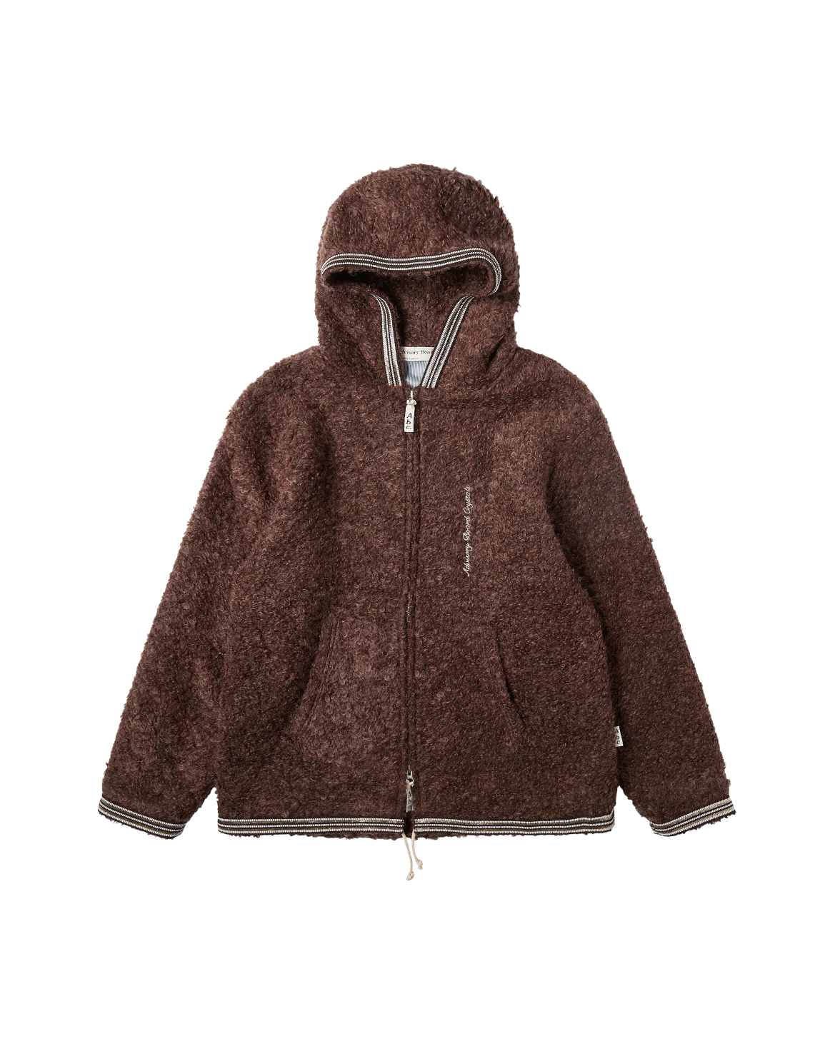 Abc. Fuzzy Wuzzy Bear Zip-Up (Brown)- FW24 - Image 2