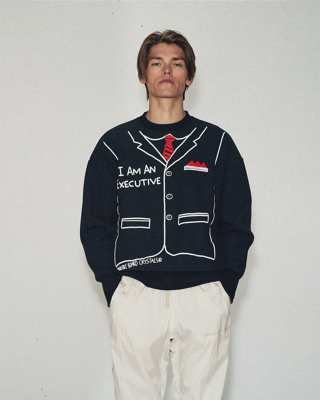 Abc. I Am An Executive Sweatshirt- SS25 (White) - Image 2