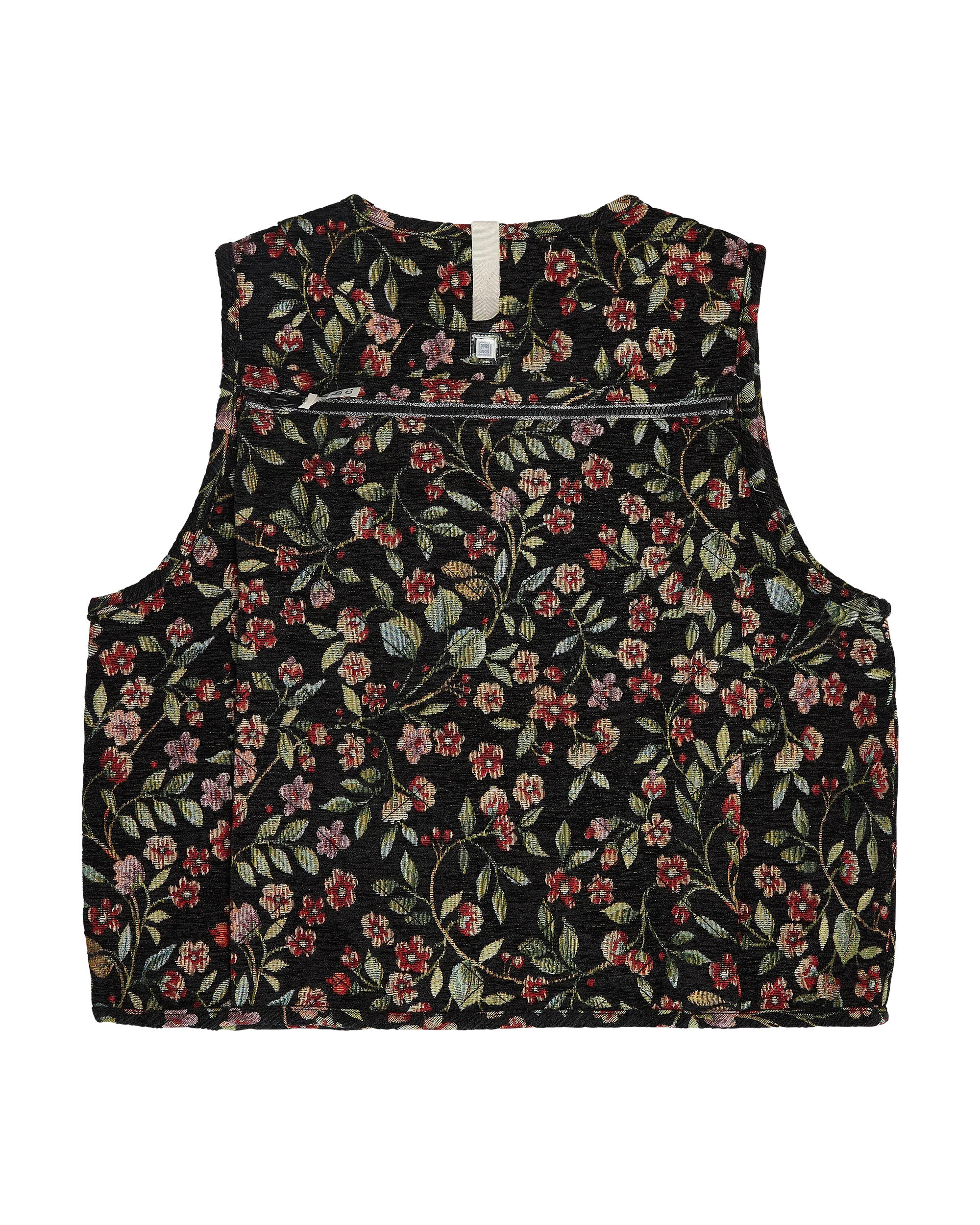 Abc. Pop’s Garage Floral Jacquard Fishing Vest- FW24 - Image 2