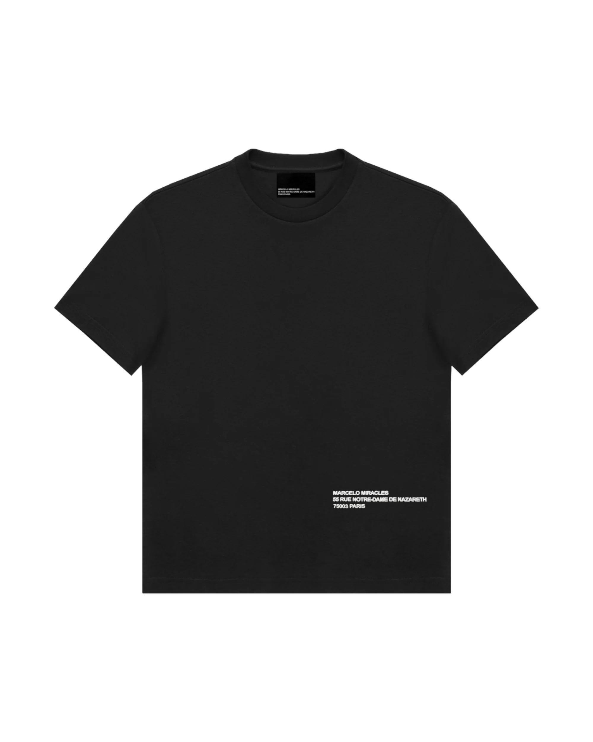 ADDRESS LOGO T-SHIRT in BLACK