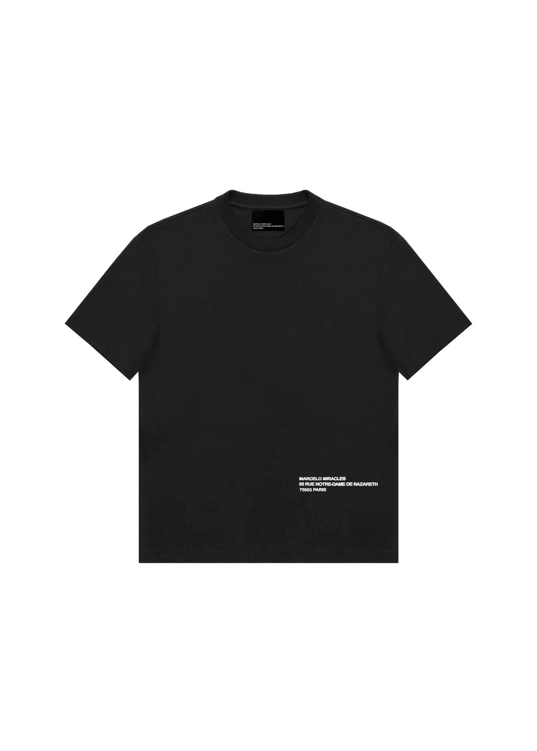 ADDRESS LOGO T-SHIRT in BLACK - Image 2