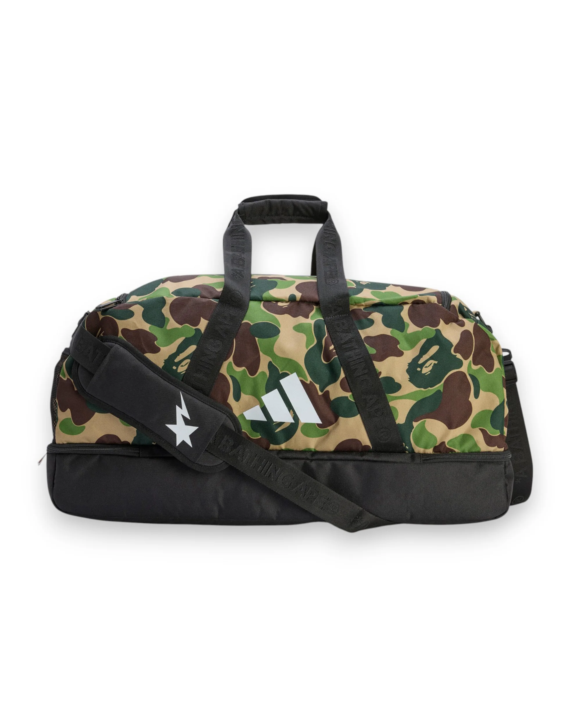 ADIDAS X BAPE DUFFLE CAMO