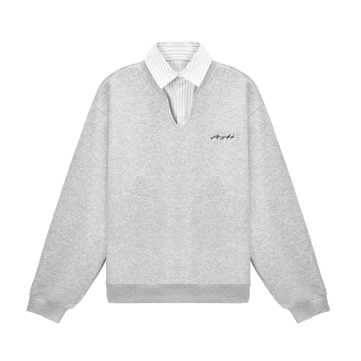 (AFGK) Layered Collar Sweatshirt - Image 10