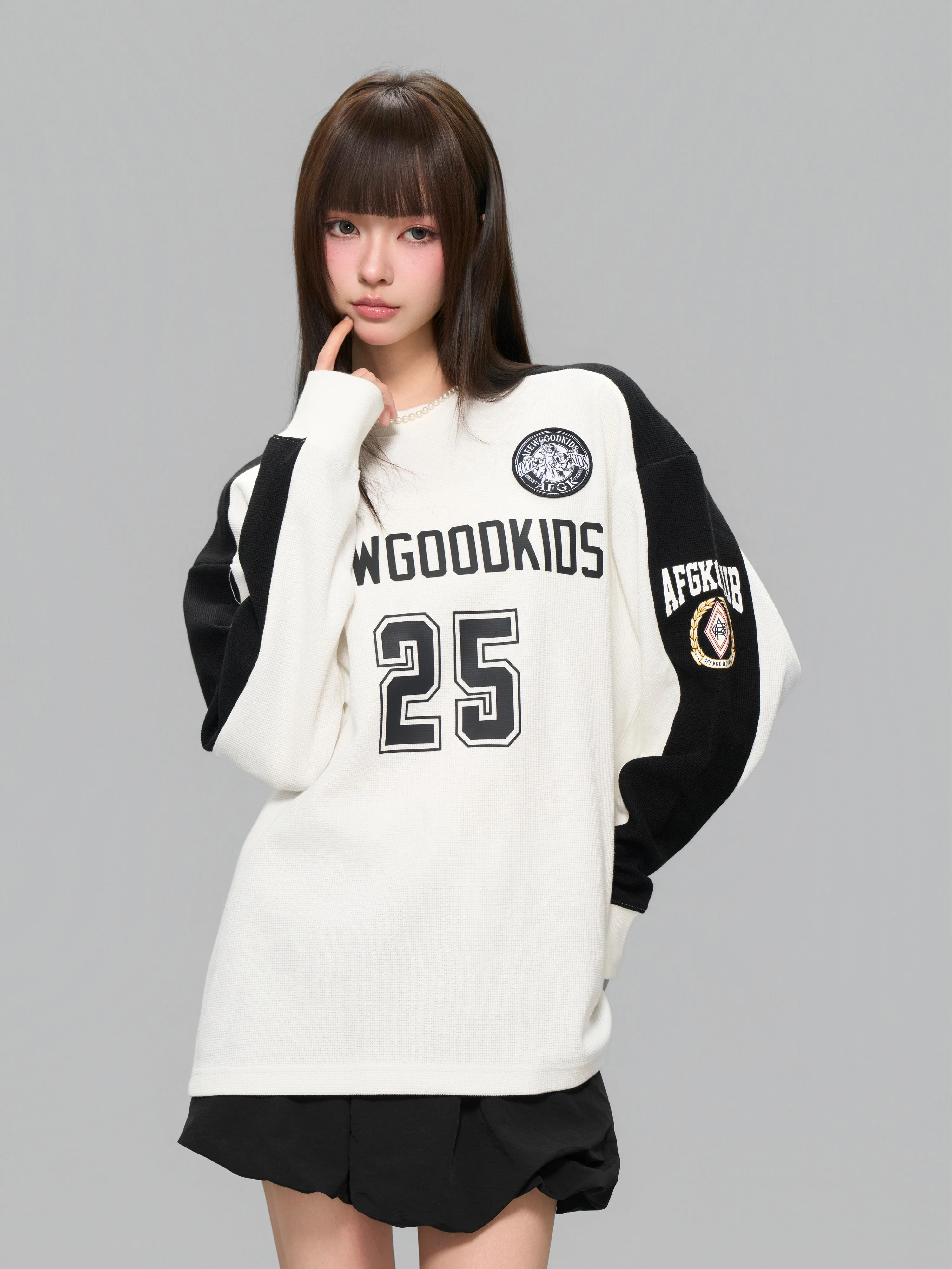 (AFGK) Waffle Panel Sweatshirt - Image 16