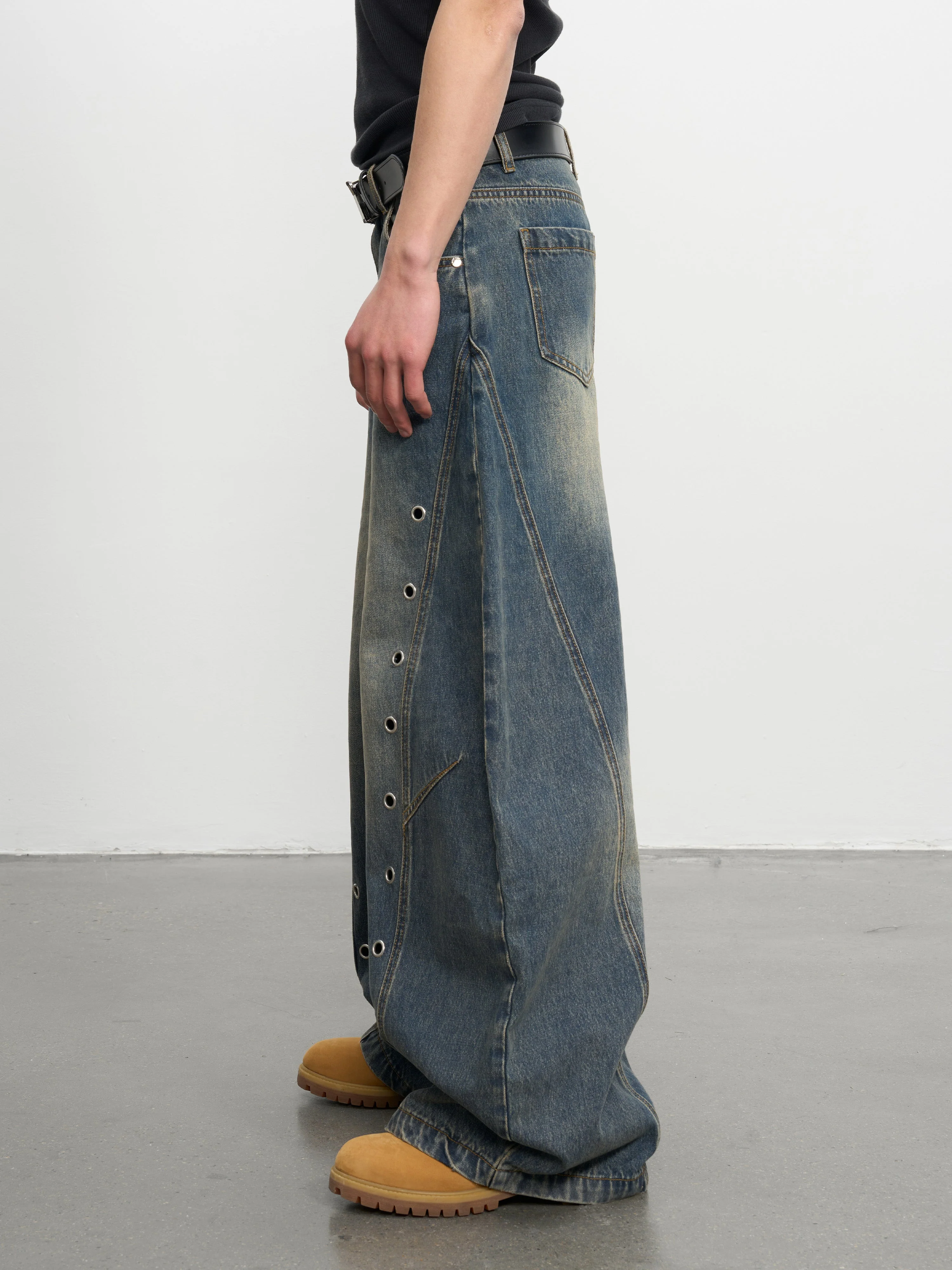 (AFGK) Washed Baggy Jeans - Image 19