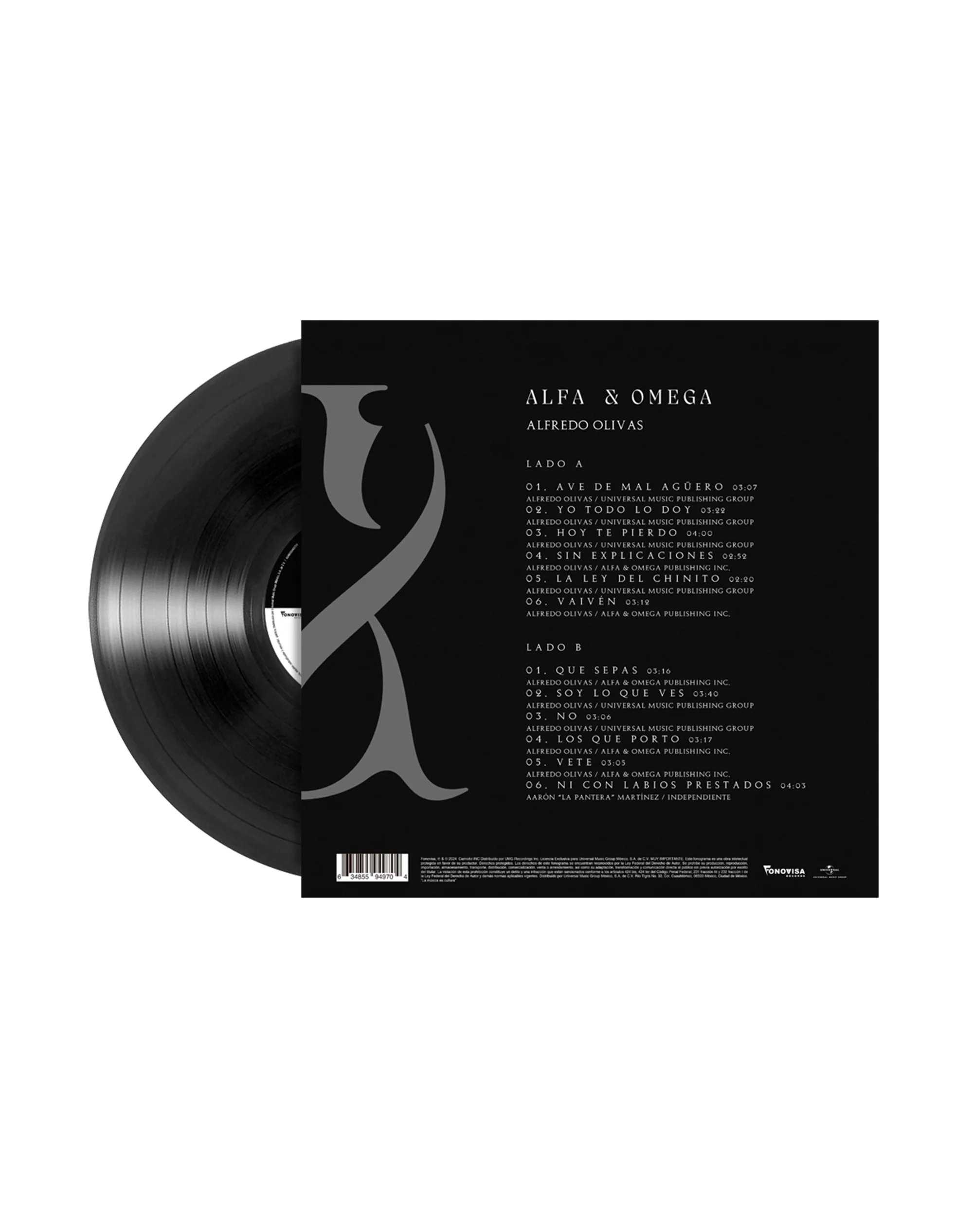Alfredo Olivas- ALFA & OMEGA 1LP Vinyl - Image 2
