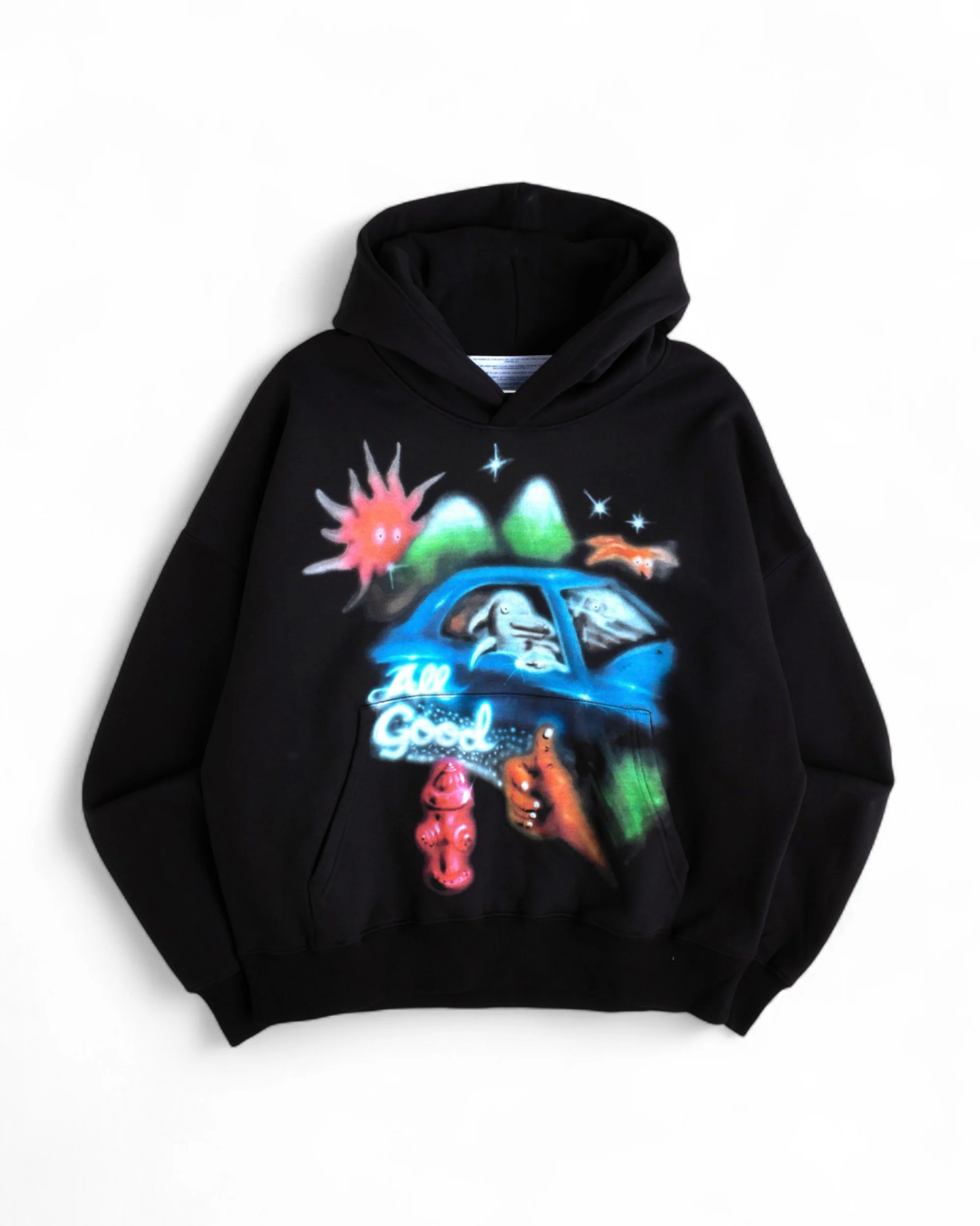 All Good Airbrush Hoodie