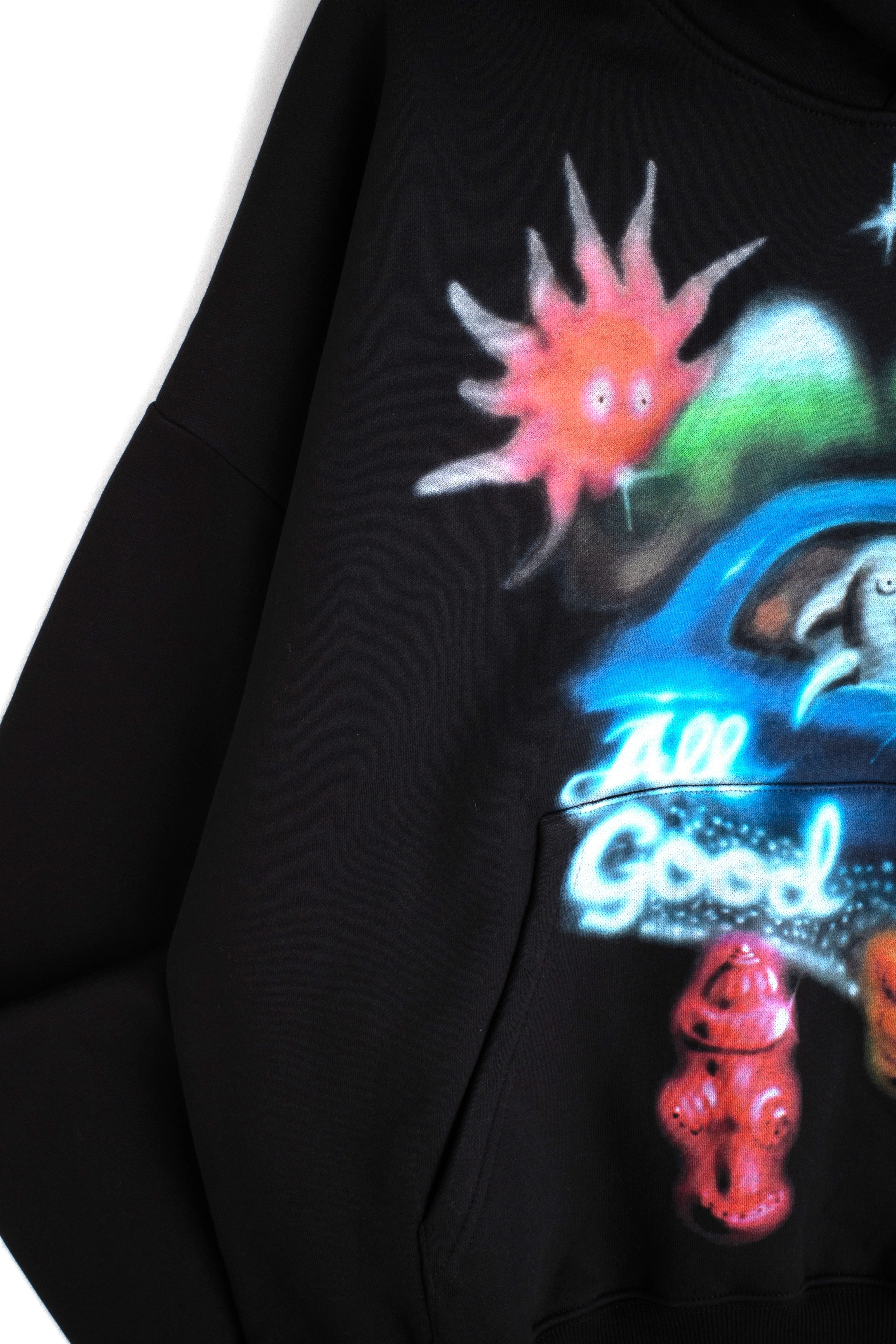 All Good Airbrush Hoodie - Image 13