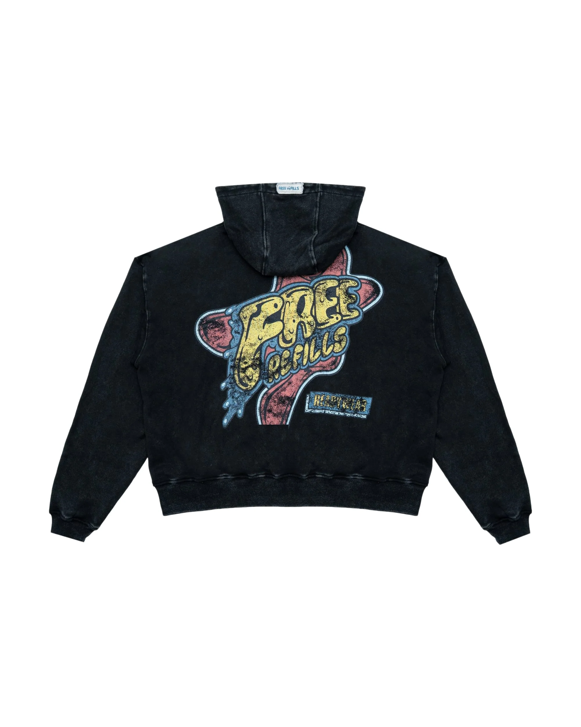 Amoeba Zip-Up Hoodie - Black - Image 2