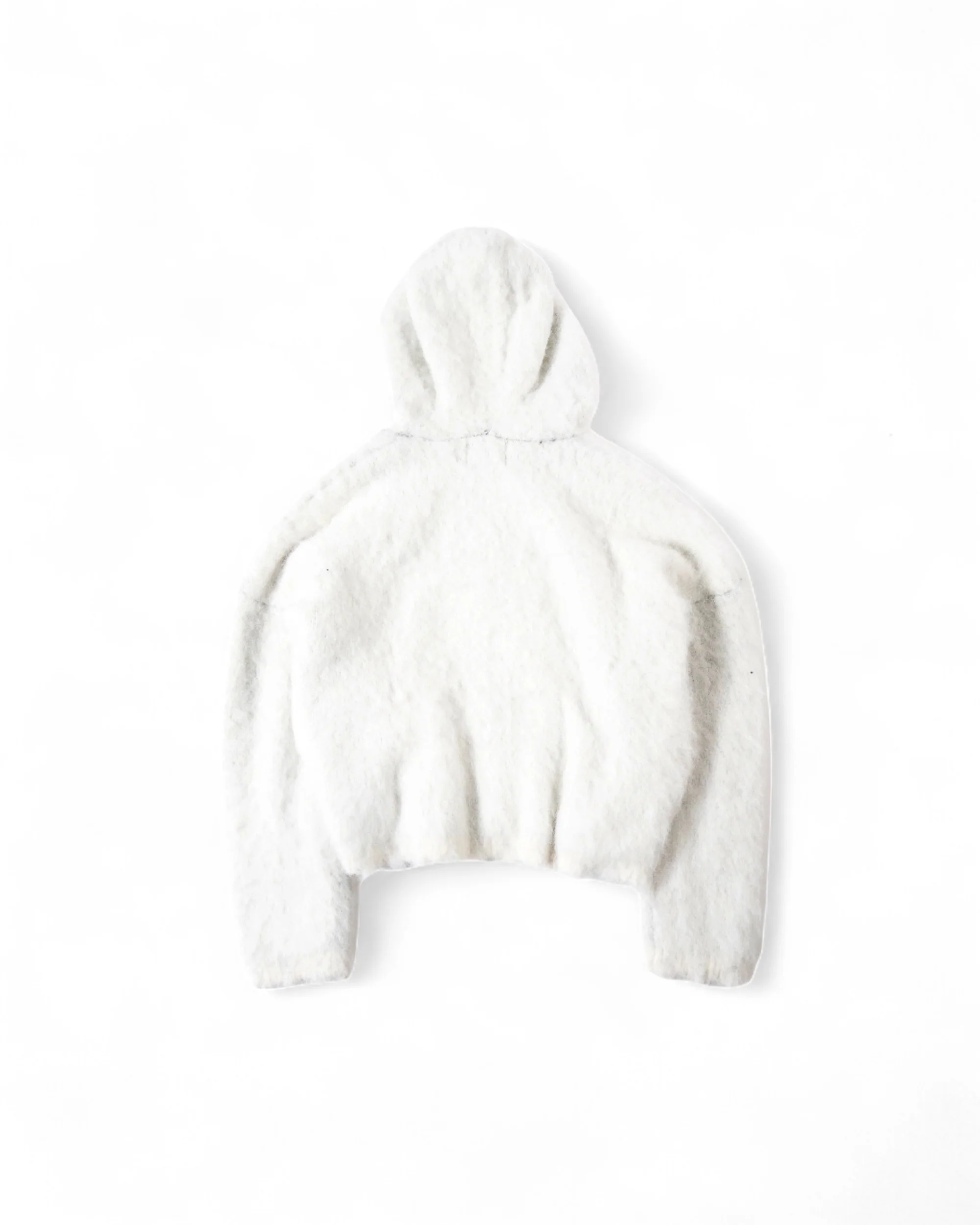 "ANGEL" MOHAIR ZIP - WHITE - Image 2