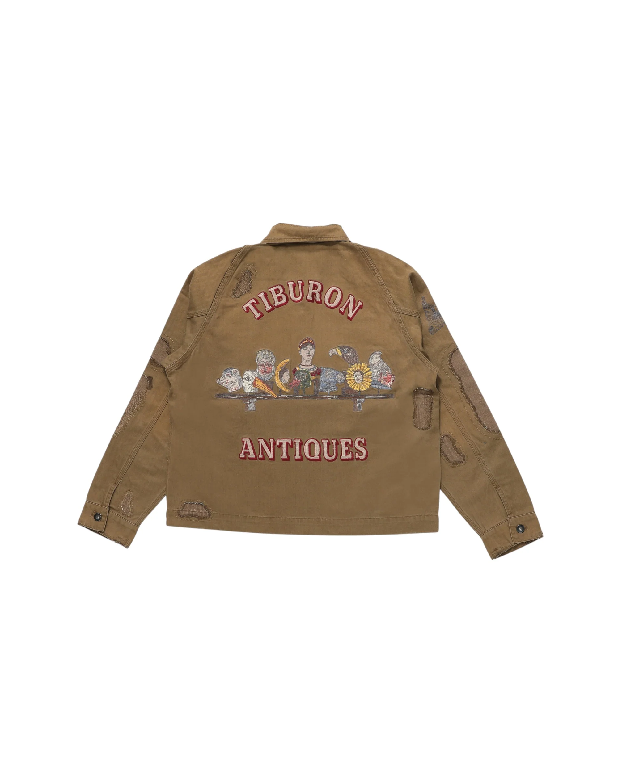 Antique Zip Jacket - Olive Brown - Image 4