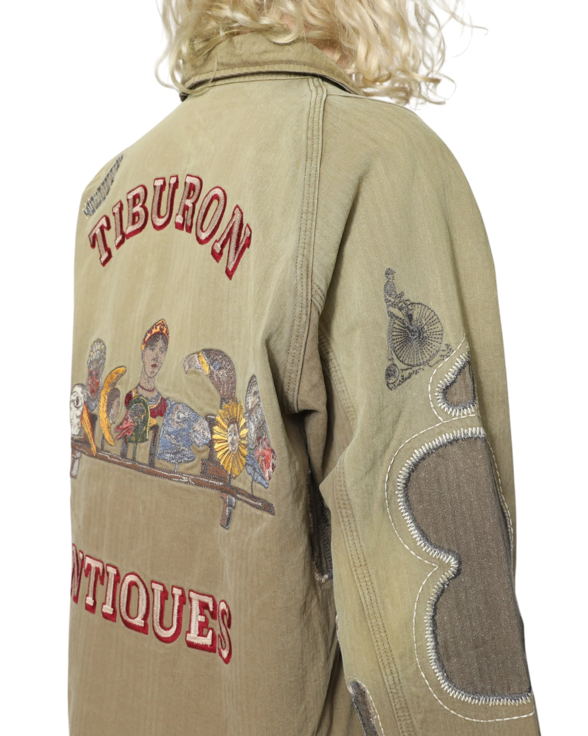 Antique Zip Jacket - Olive Brown - Image 9
