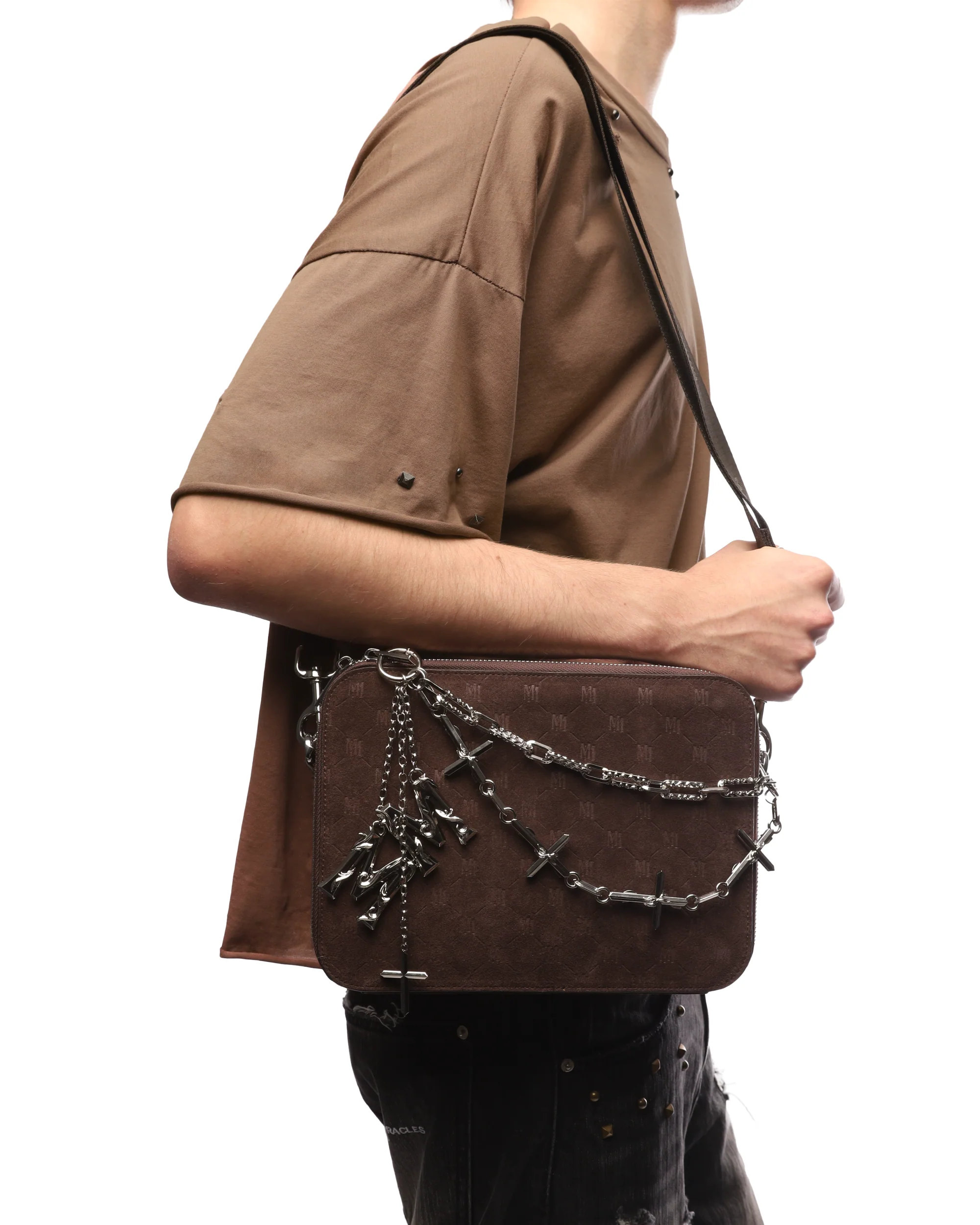 ANTWERP CROSSBODY BAG in BROWN - Image 5