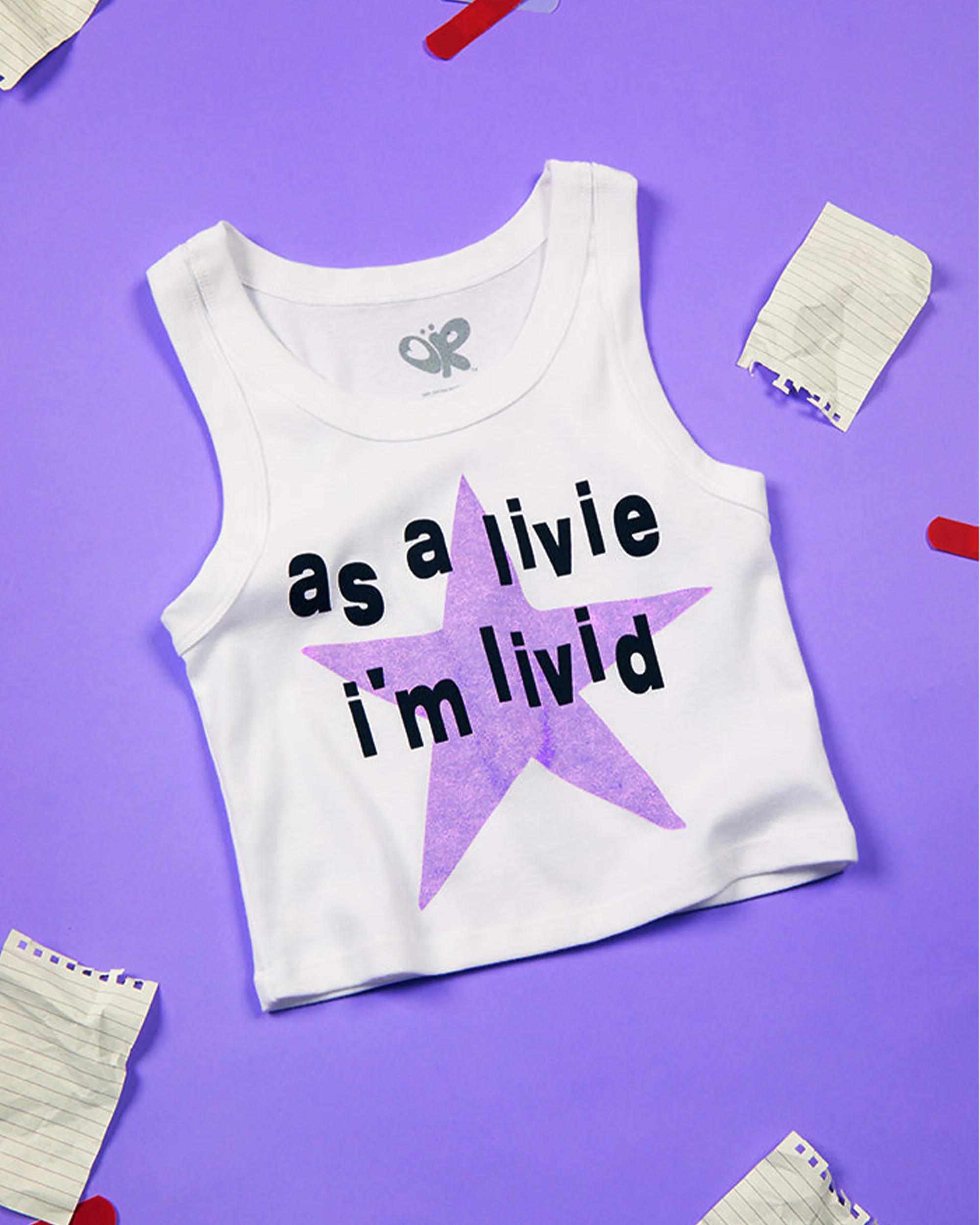 as a livie i'm livid crop tank - Image 2