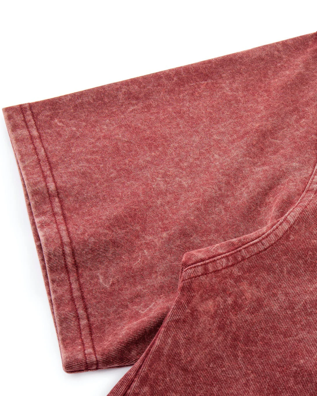 Asymetrical Slice Tee - Oxblood - Image 10