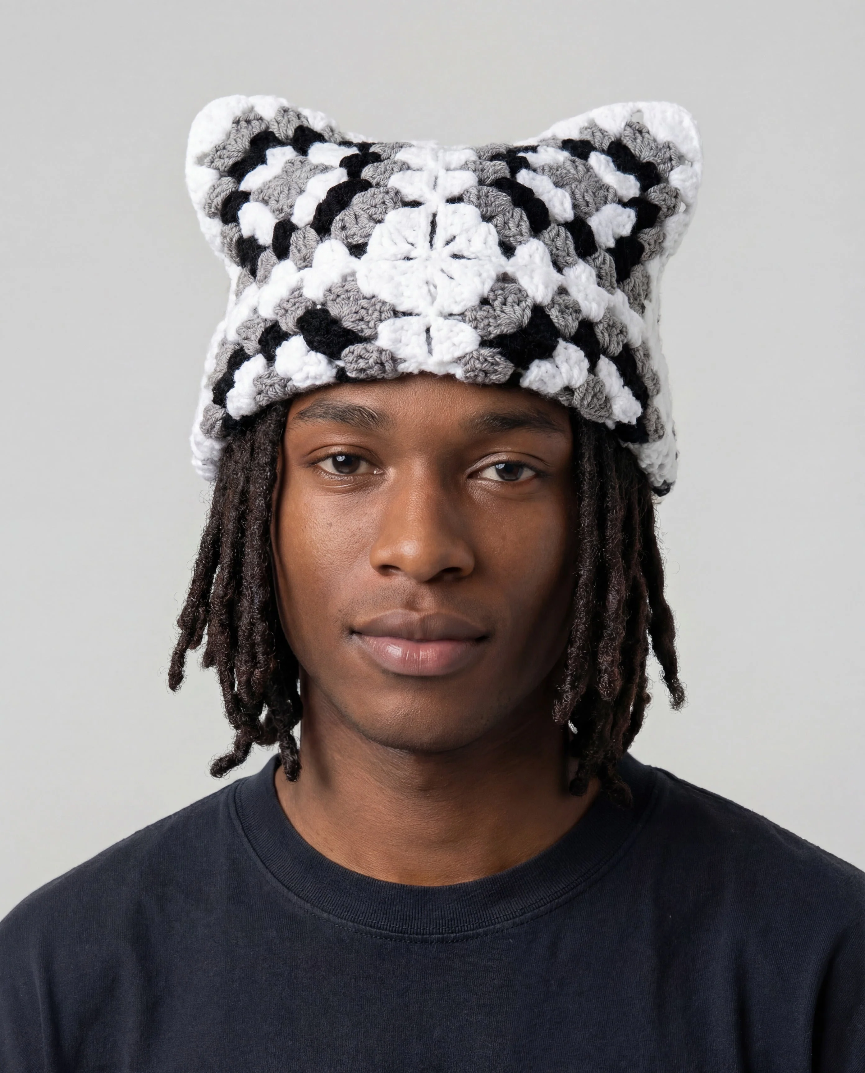 Avalanche Crochet Cat Hat - Image 2
