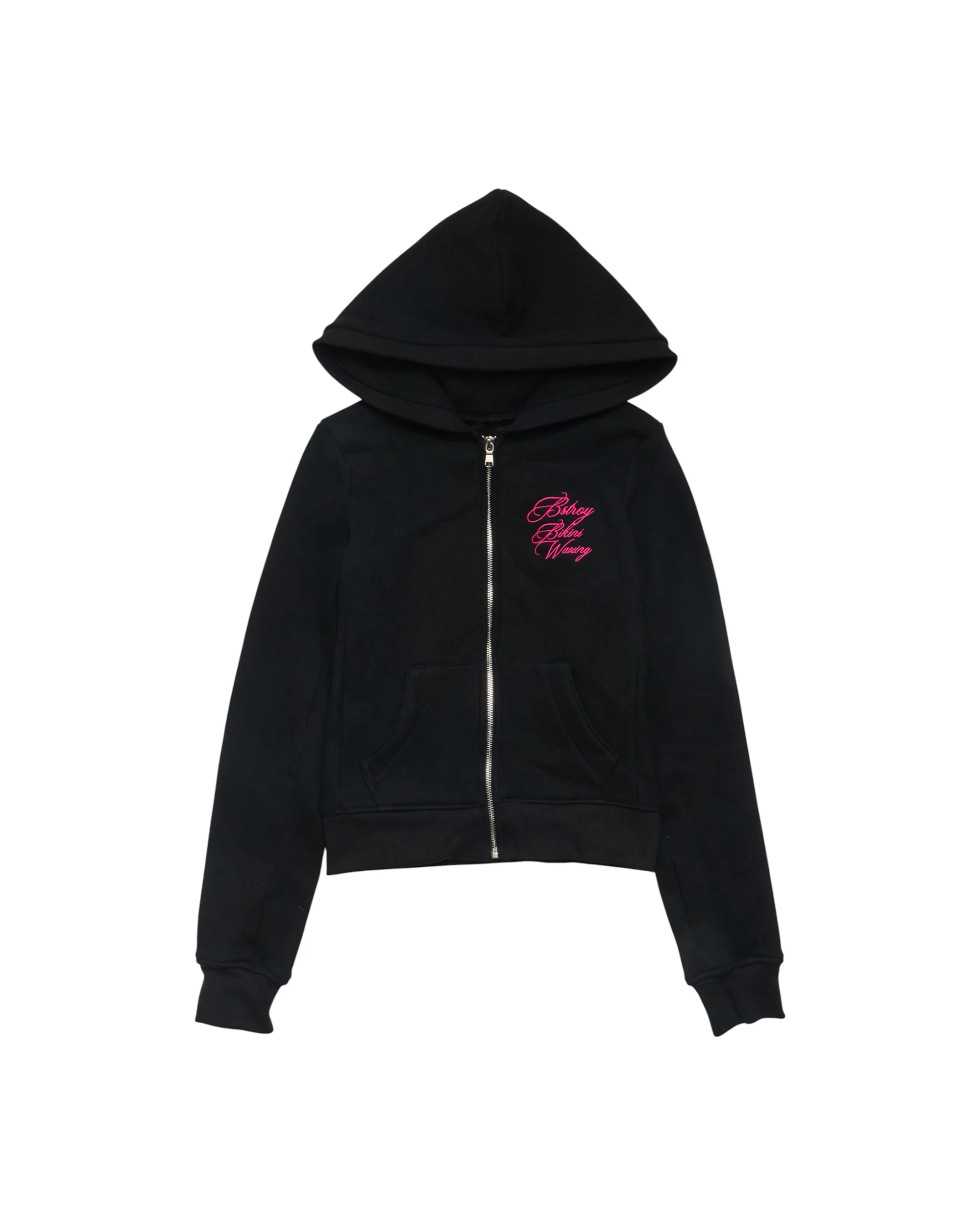 (b).Kini Wax Women’s Zip Hoodie (Black)